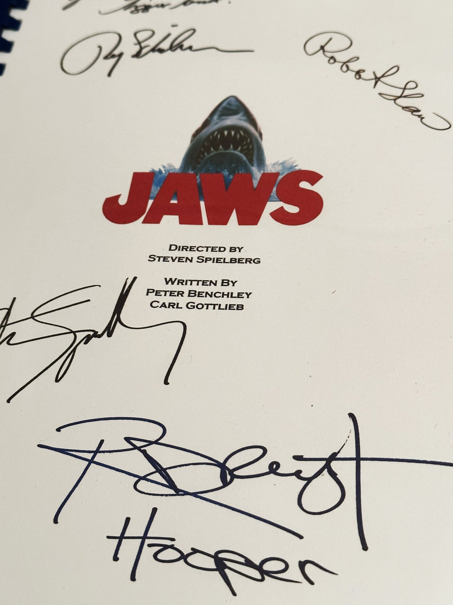 JAWS Signed Movie Script, Present, Birthday Gift, Movie Gift, Film Script, Stocking filler