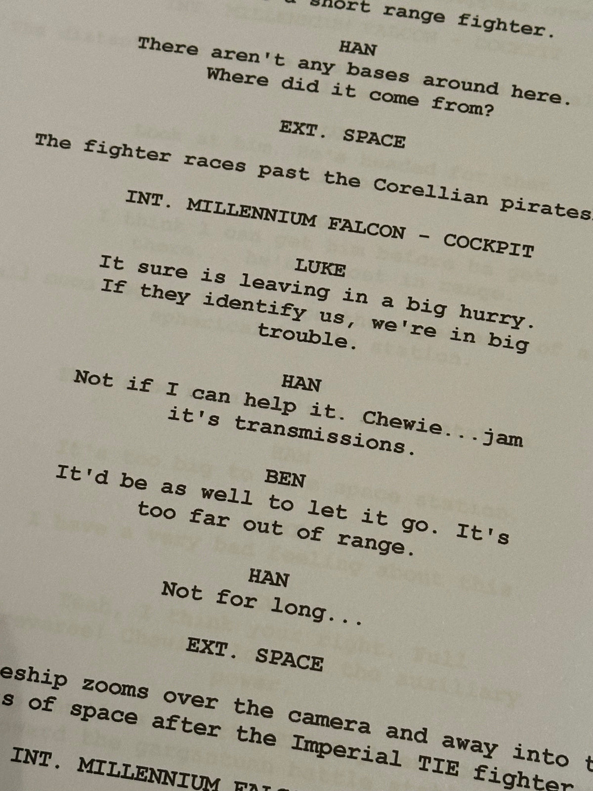 A New Hope, Movie Script, Screenplay, With Printed Cast Signatures, Autographs