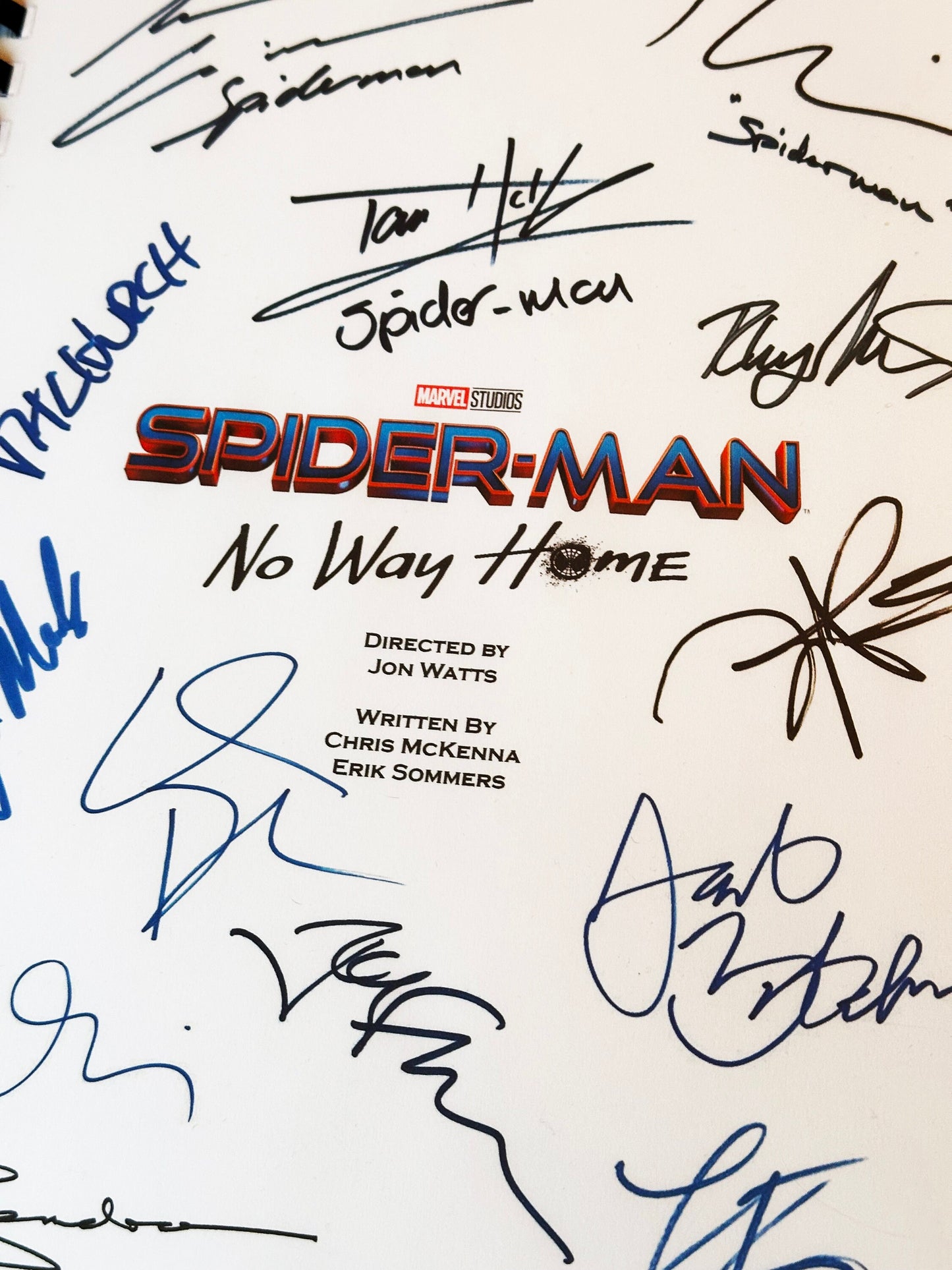 SPIDERMAN No Way Home Signed Movie Script, Birthday Gift, Movie Gift, Film Script, Screenplay, Autographs, Cinema, Movies, Movie, Marvel