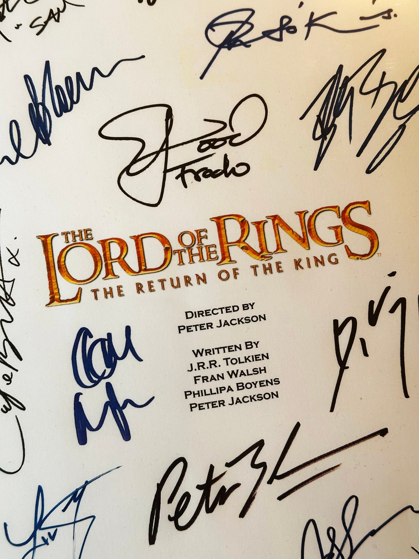Lord Of The Rings Return Of The King Signed Movie Script, Birthday Gift, Movie Gift, Film Script, Screenplay, Autographs