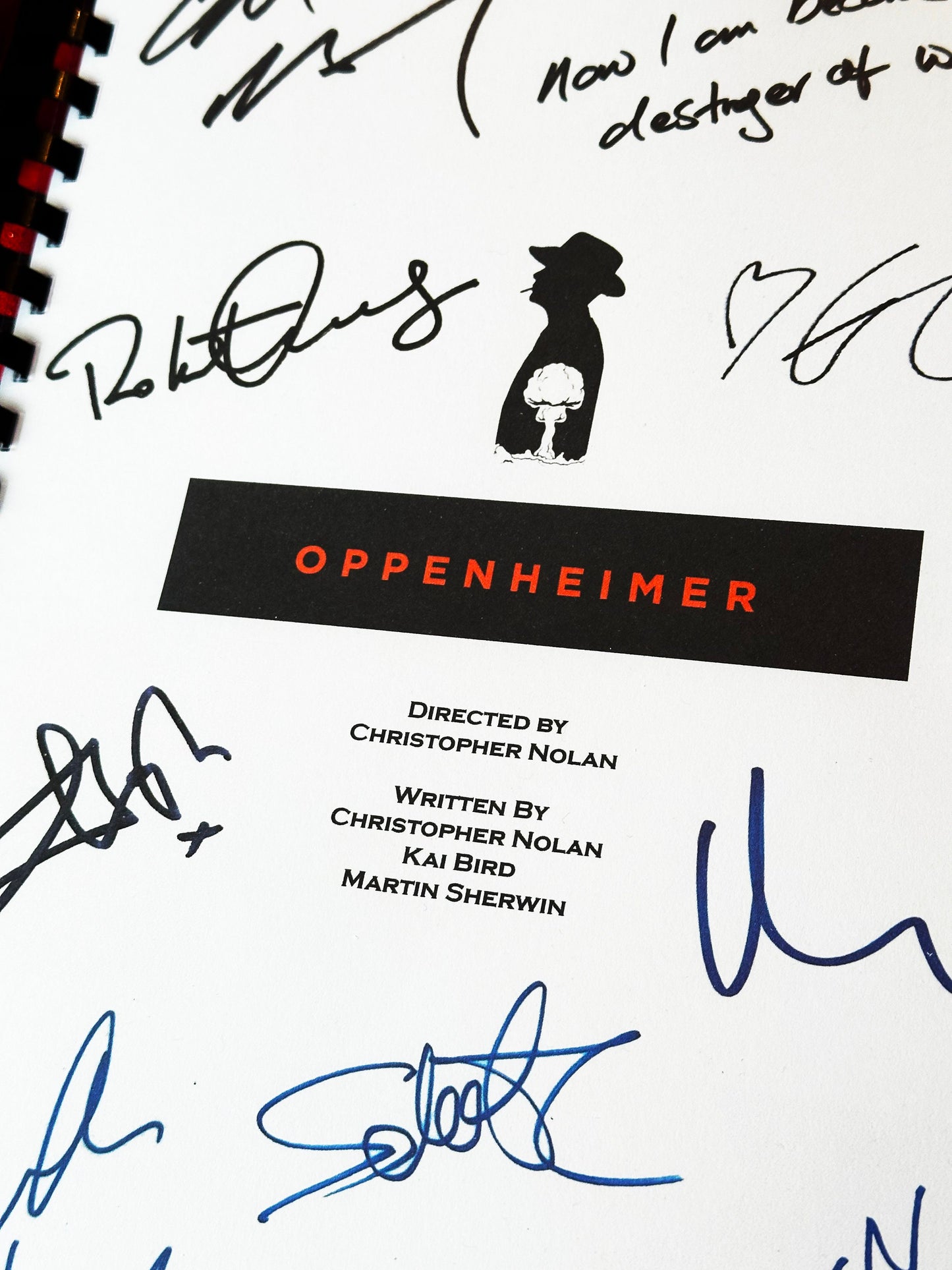 OPPENHEIMER Signed Movie Script, Birthday Gift, Movie Gift, Film Screenplay, Murphy, Downey