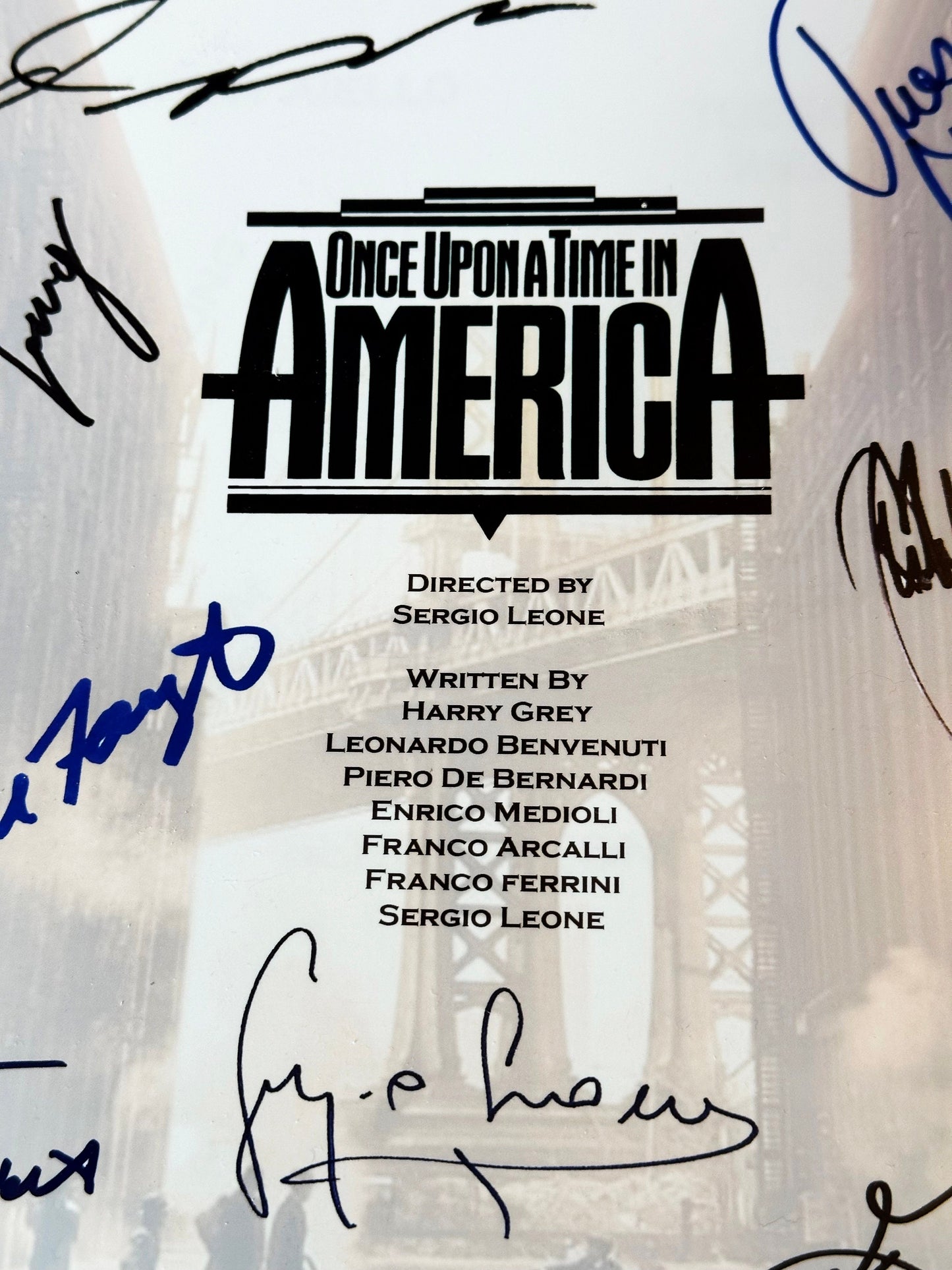 Once Upon A Time In America Signed Movie Script, Birthday Gift, Movie Gift, Film, Screenplay, De Niro, PLEASE NOTE: Very Thick Script !!