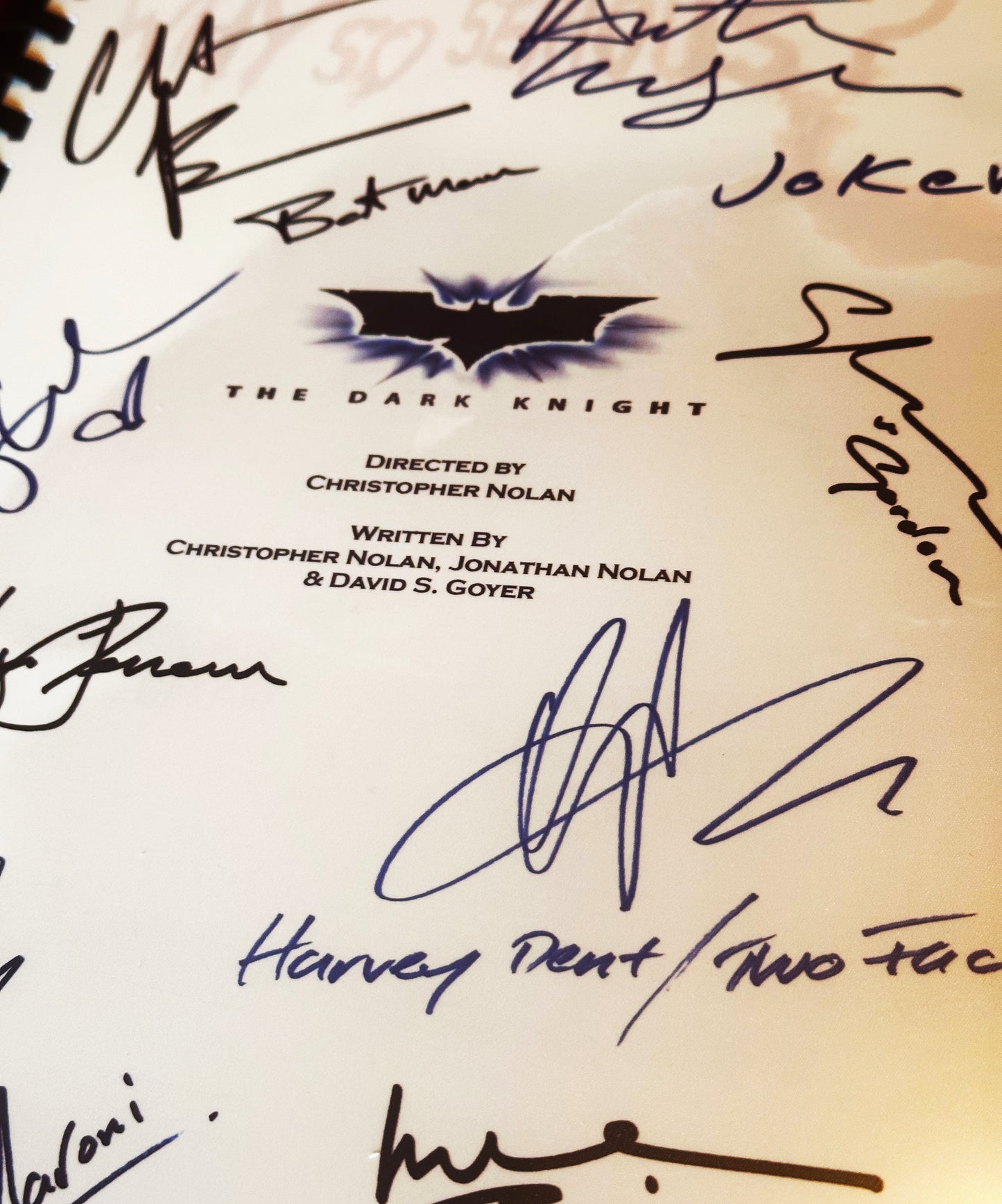 DARK KNIGHT RISES Signed Movie Script, Batman, Birthday Gift, Movie Gift, Film Script, Autographs, Cinema, Gift, Present
