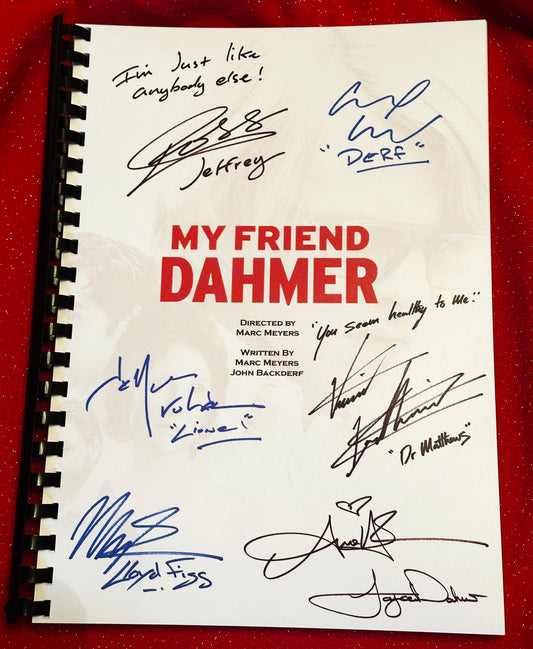 MY FRIEND DAHMER Movie Script, Birthday Gift, Movie Gift, Film, Screenplay, Films,