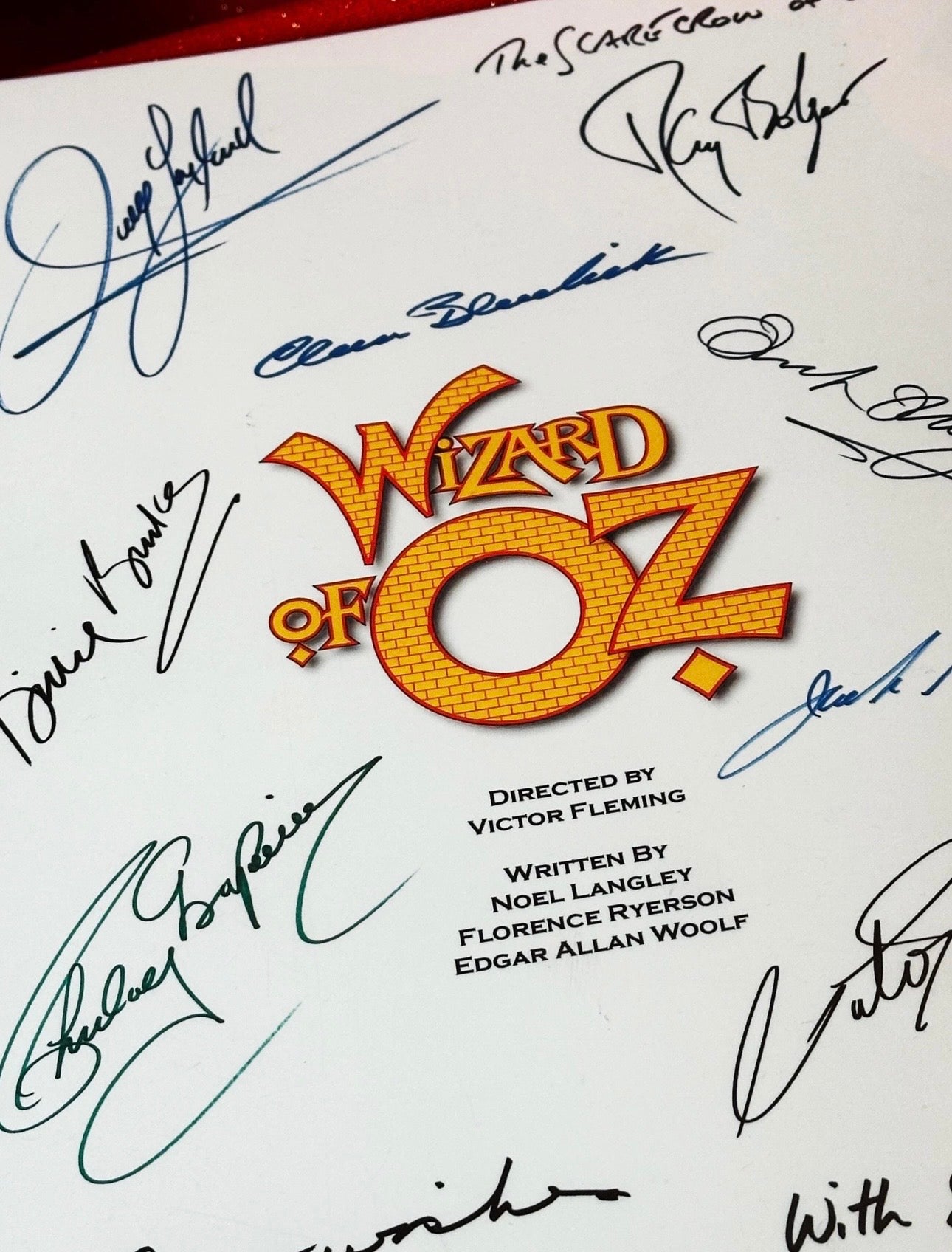 WIZARD OF OZ Movie Script, 1939, Judy Garland, Birthday Gift, Movie Gift, Cinema