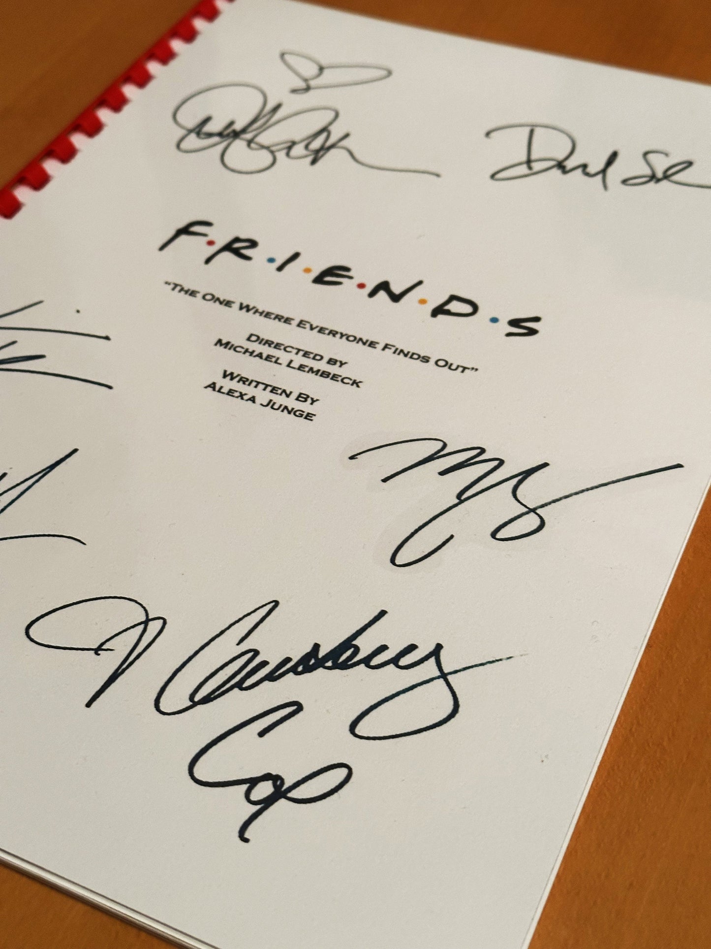 FRIENDS Signed Script, Valentines Present, Birthday Gift, Movie Gift, Film Script, Film Present, Movies, Cinema
