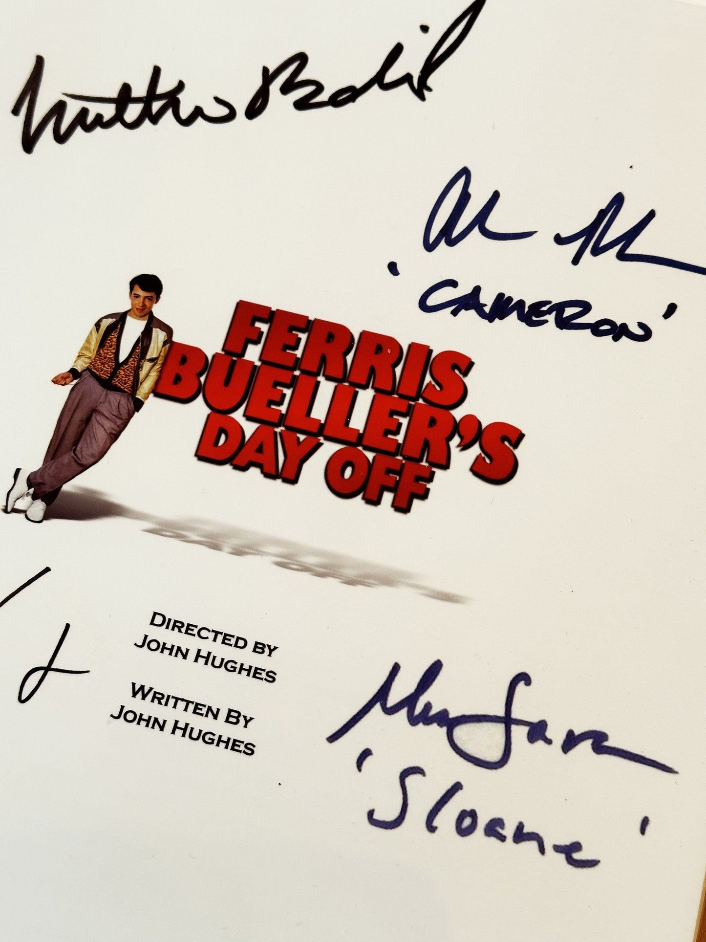 Ferris Buellers Day Off Signed Movie Script, Screenplay, Movie Present, Birthday Gift, Movie Gift, Film Script, Stocking filler