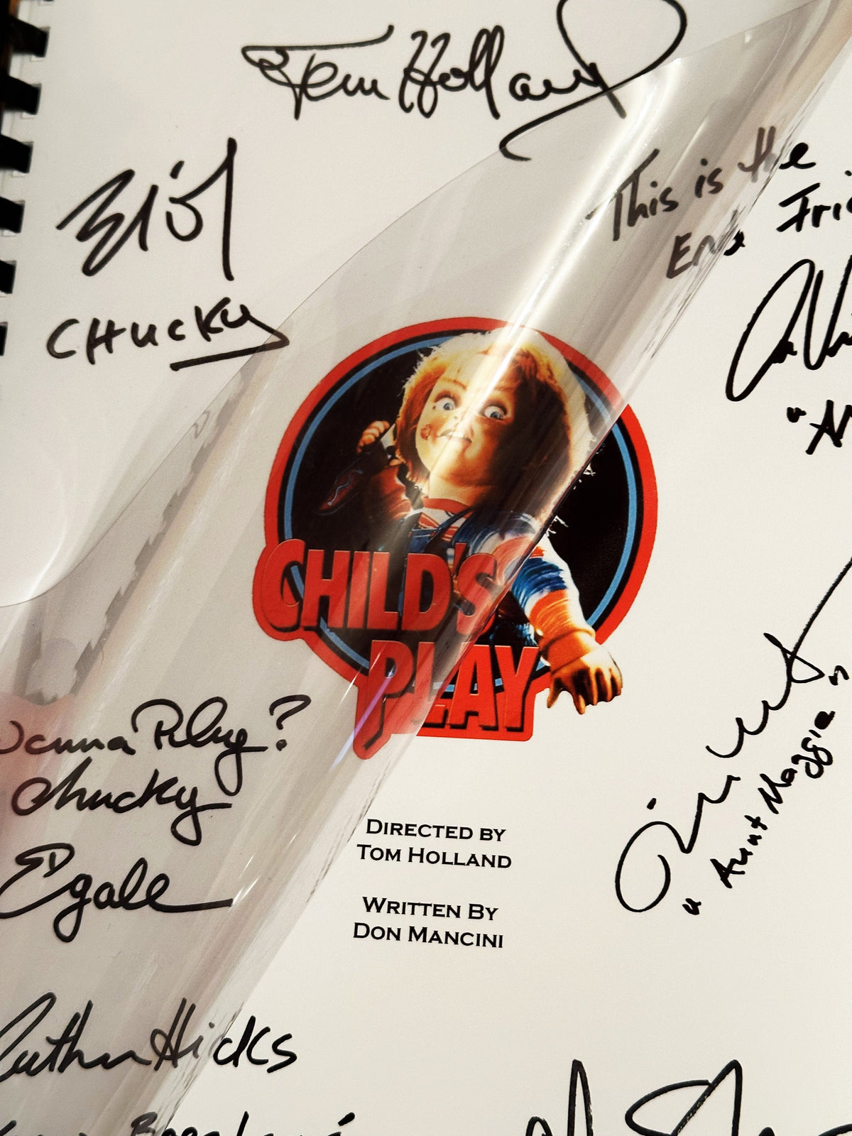 CHILD’S, PLAY Movie Script, With Printed Cast Signatures, Autographs
