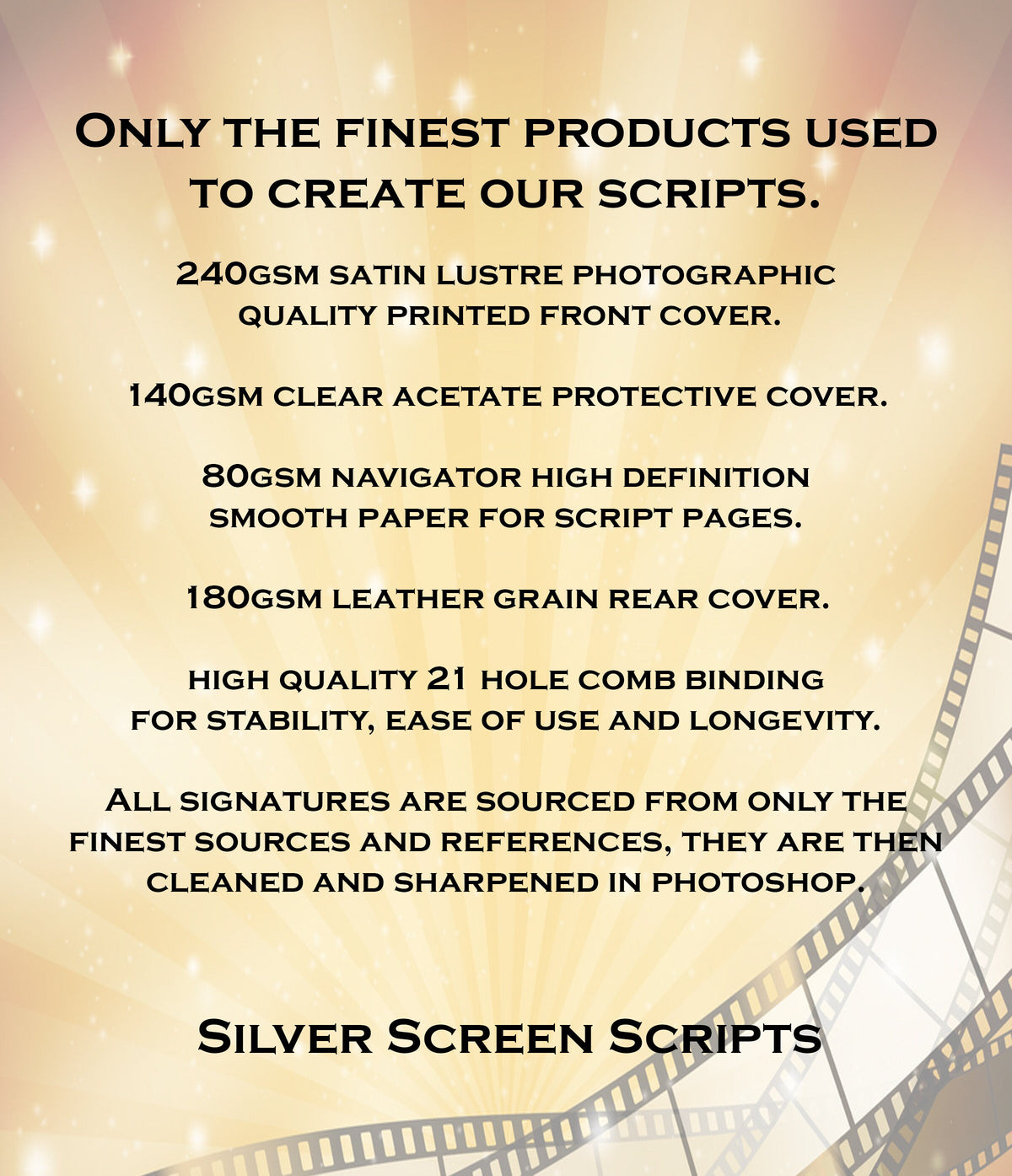 Back, Future Part 2 Movie Script, With Printed Cast Signatures, Autographs