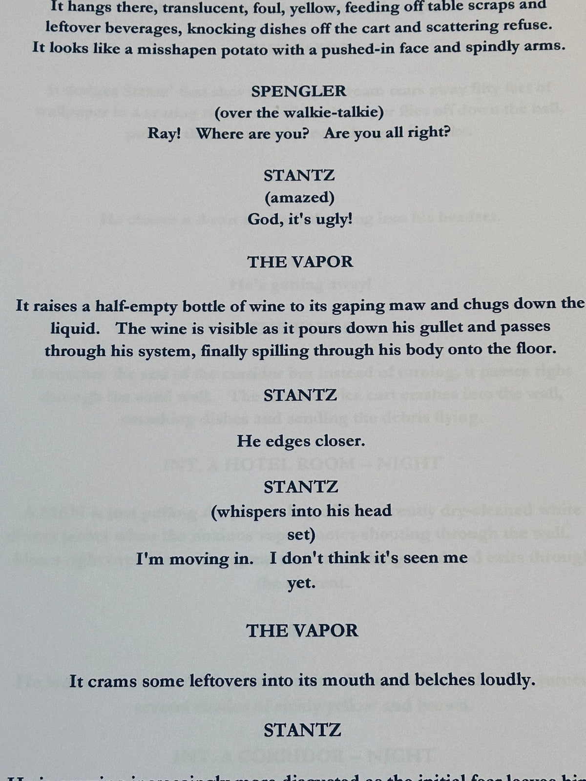 GHOST, BUSTERS Movie Script, With Printed Cast Signatures, Autographs