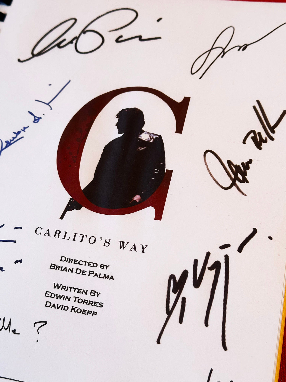 CARLITO'S WAY Signed Movie Script, With Printed Cast Signatures, Autographs