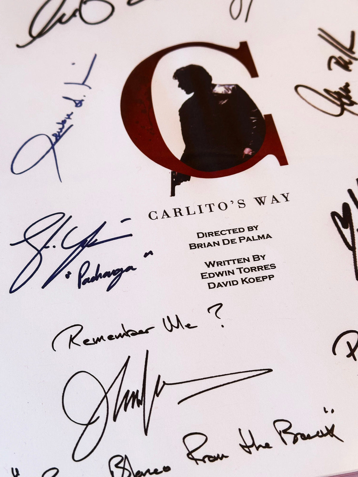 CARLITO'S WAY Signed Movie Script, With Printed Cast Signatures, Autographs