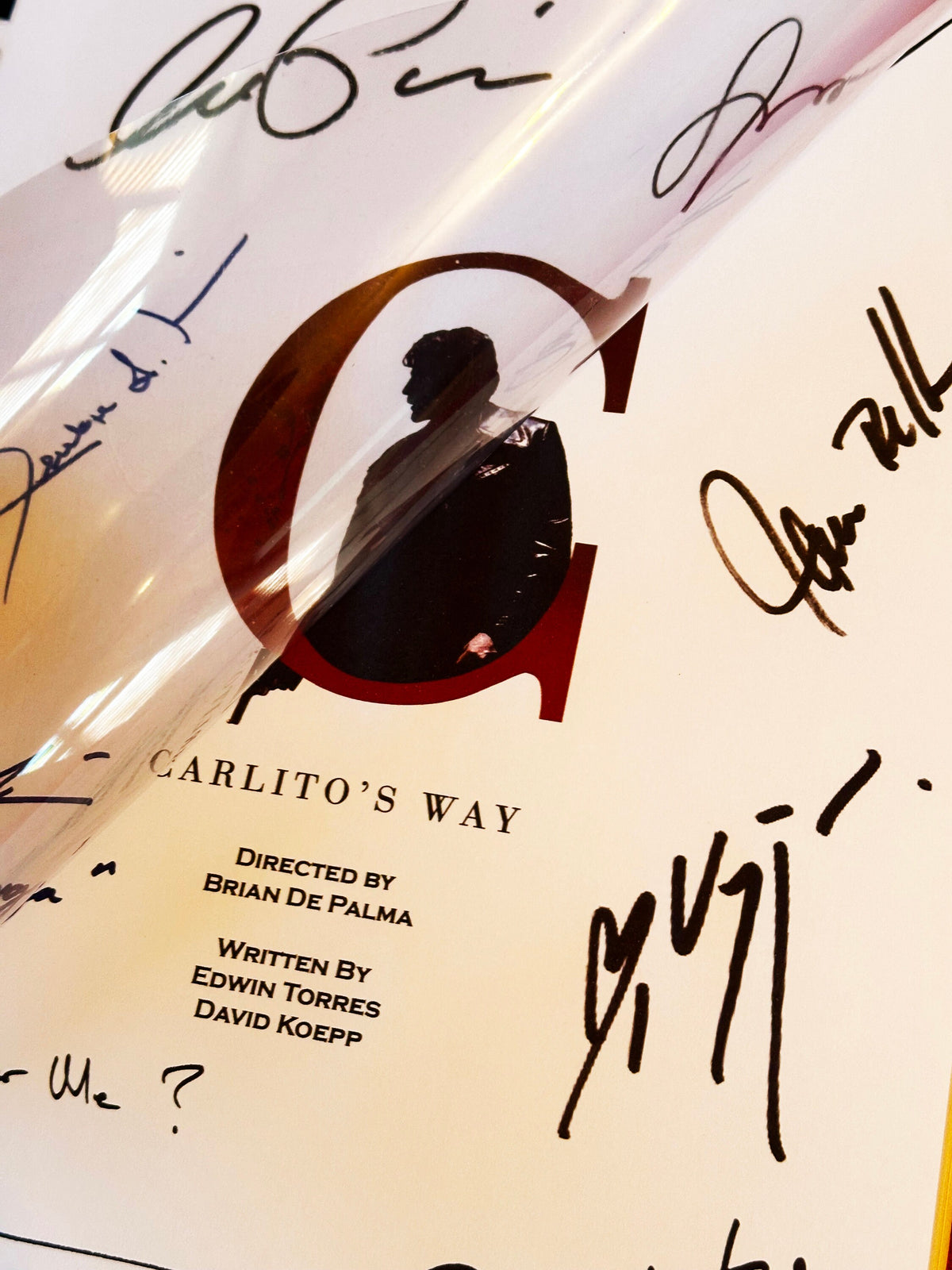 CARLITO'S WAY Signed Movie Script, With Printed Cast Signatures, Autographs