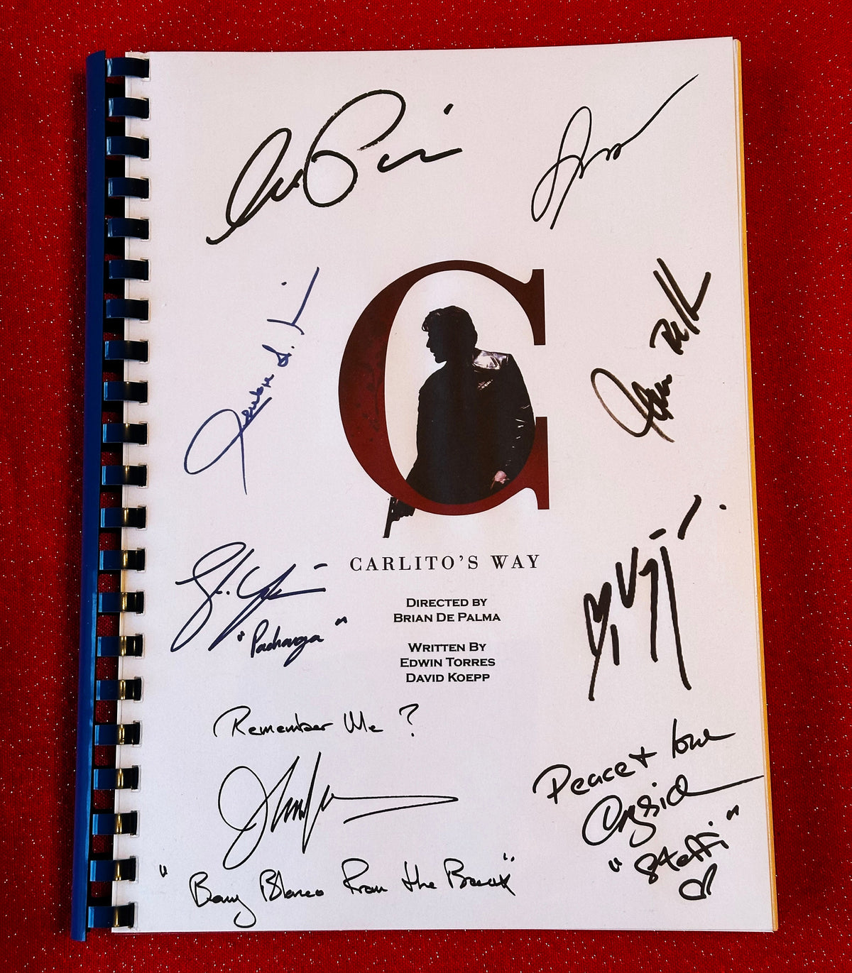 CARLITO'S WAY Signed Movie Script, With Printed Cast Signatures, Autographs