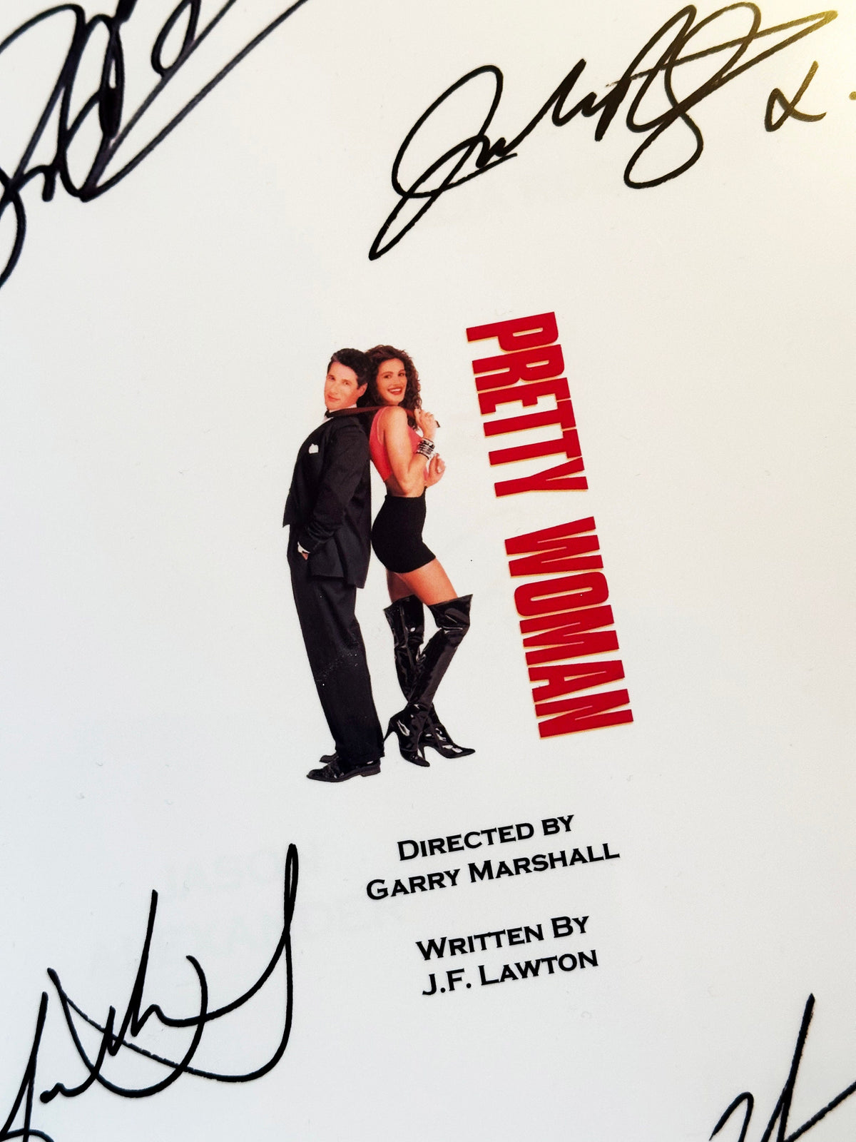 PRETTY WOMAN Movie Script, With Printed Cast Signatures, Autographs