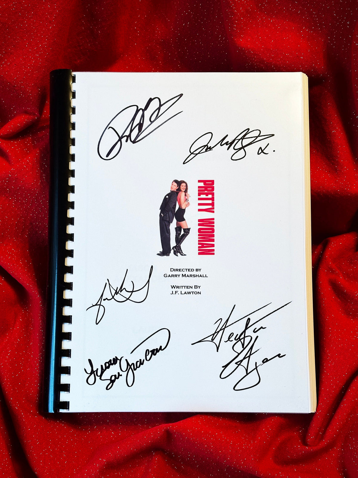 PRETTY WOMAN Movie Script, With Printed Cast Signatures, Autographs