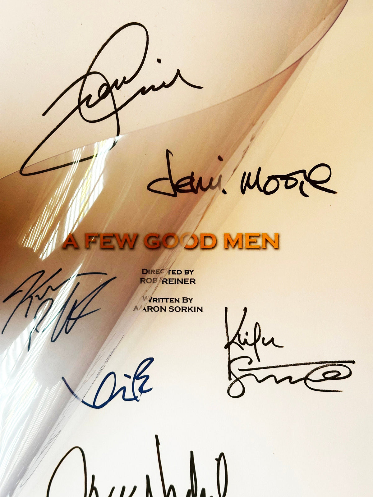 A Few Good Men Movie Script, With Printed Cast Signatures, Autographs