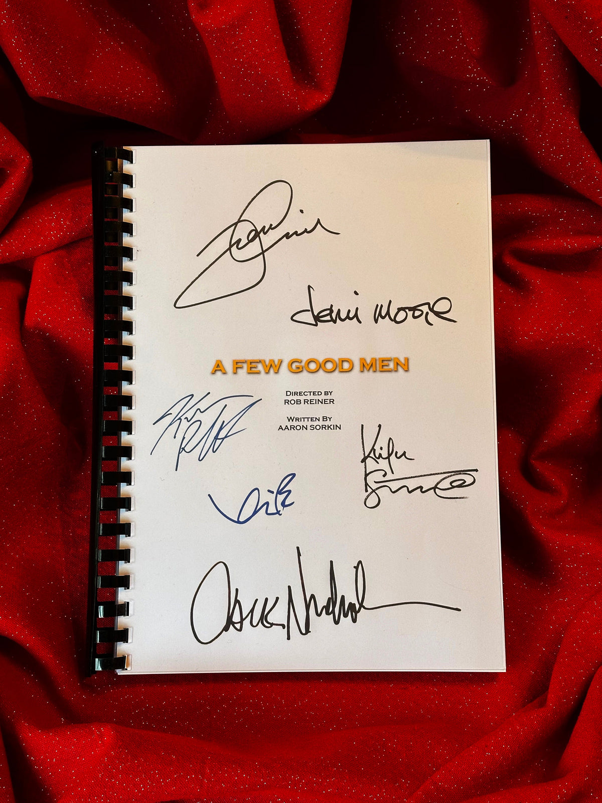 A Few Good Men Movie Script, With Printed Cast Signatures, Autographs