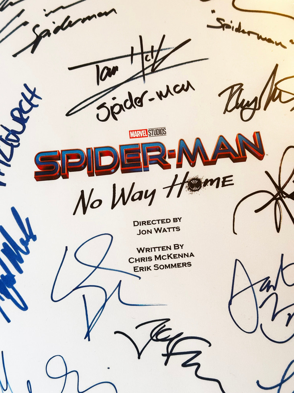 No Way Home Signed Movie Script, With Printed Cast Signatures, Autographs