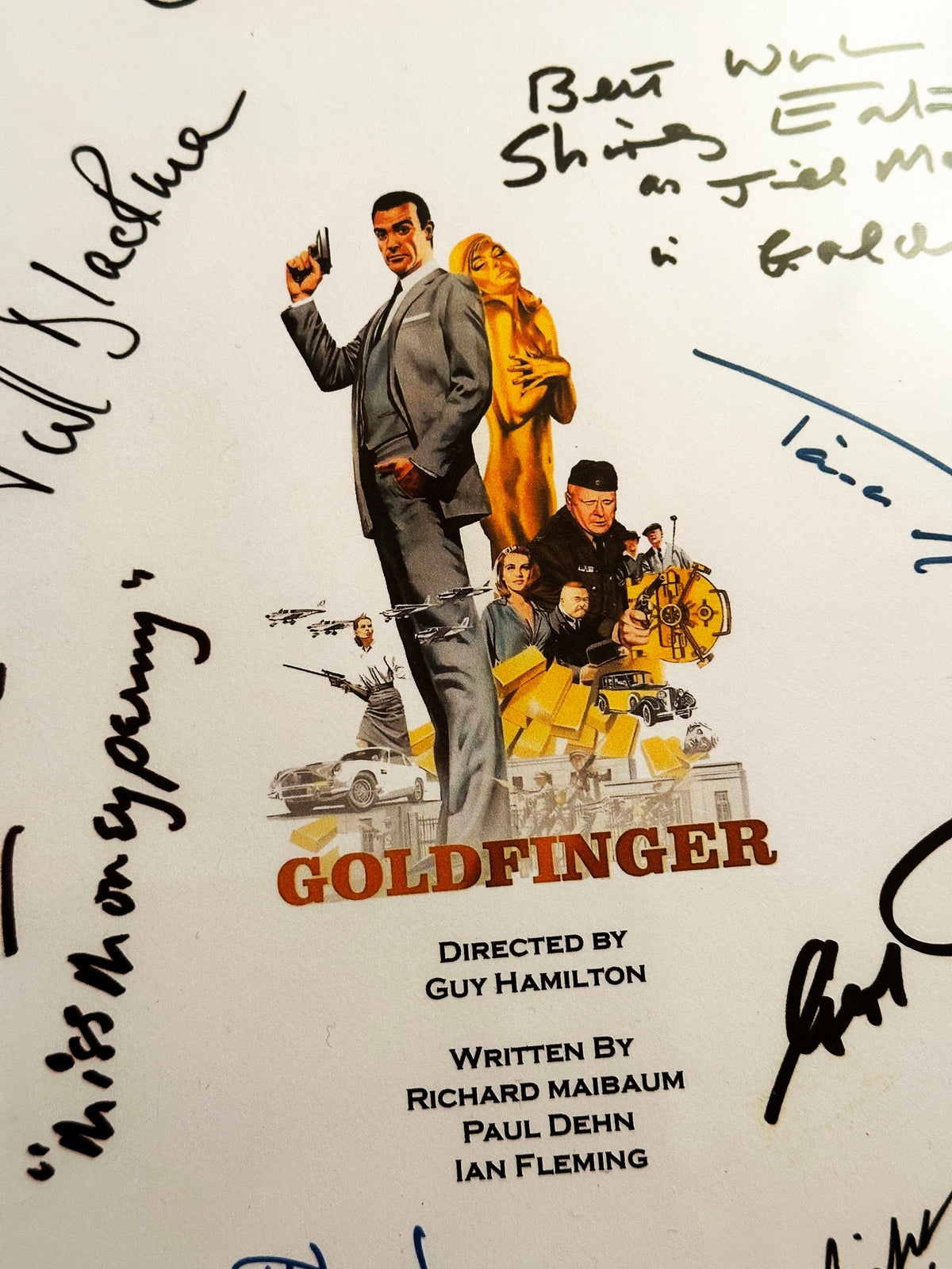 GOLD, FINGER Movie Script, With Printed Cast Signatures, Autographs