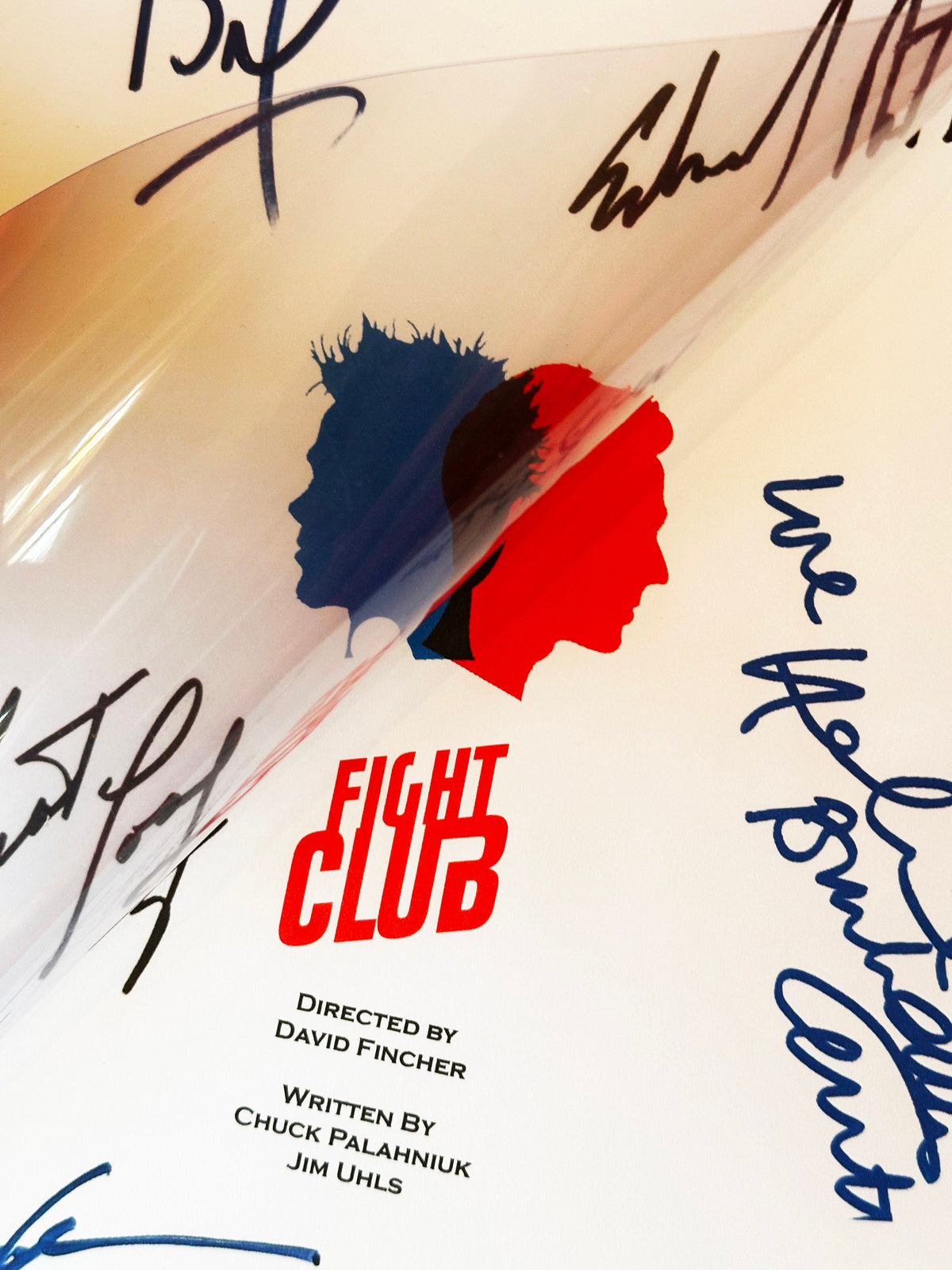 FIGHT CLUB Signed Movie Script, With Printed Cast Signatures, Autographs