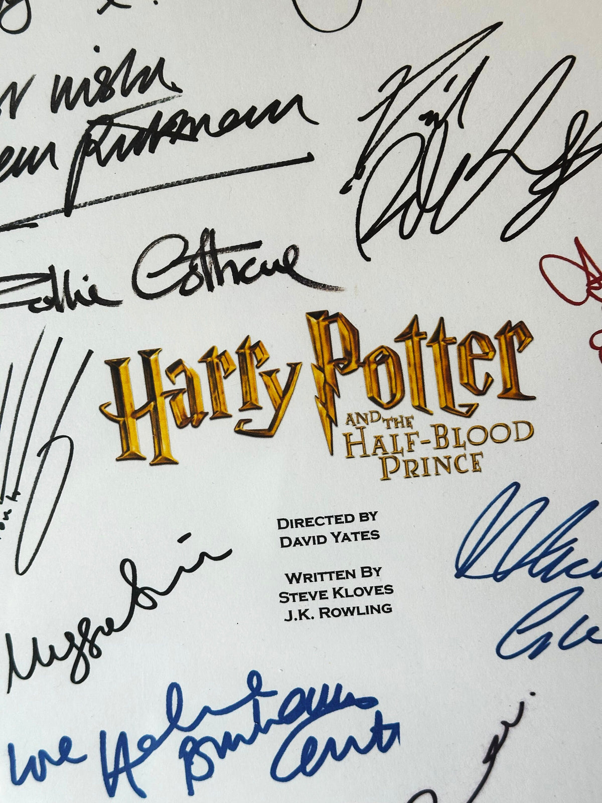 HALF, BLOOD Signed Movie Script, With Printed Cast Signatures, Autographs