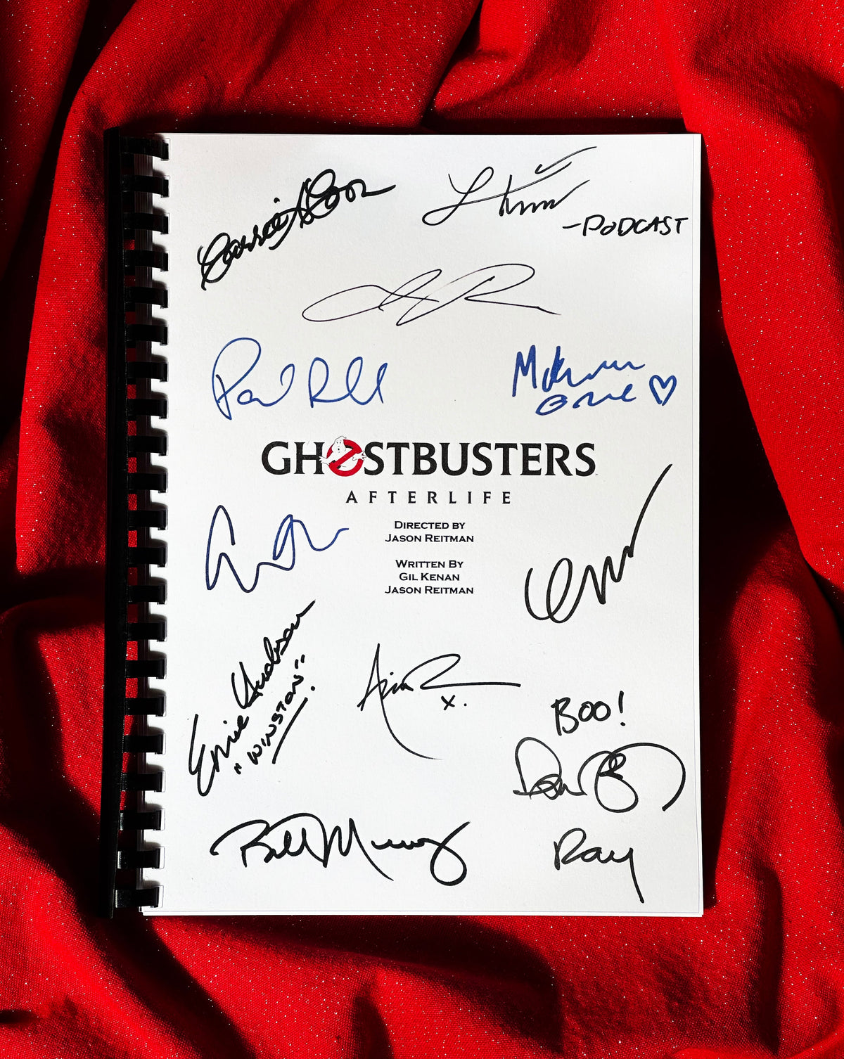 AFTERLIFE Movie Script, With Printed Cast Signatures, Autographs