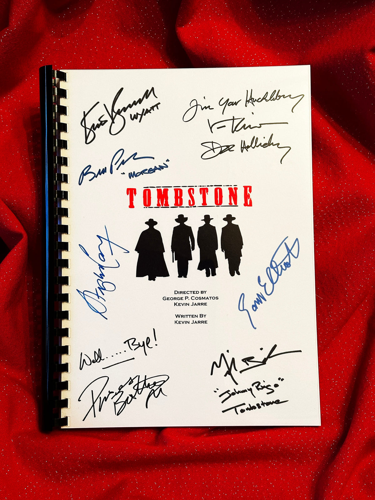Script Tomestone TOMBSTONE Signed Movie Script, Birthday Gift, Movie Gift, Film, Screen ...