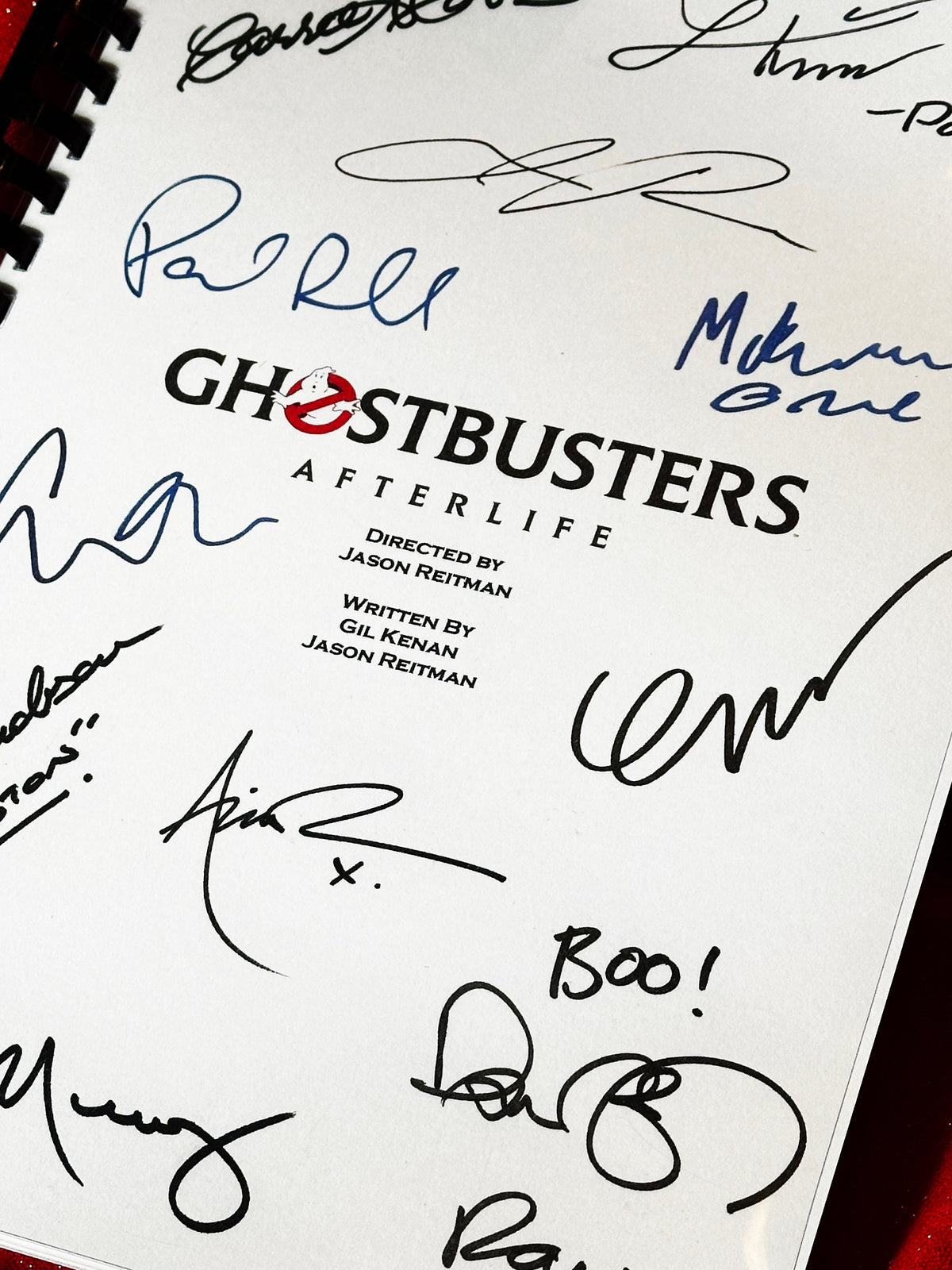 AFTERLIFE Movie Script, With Printed Cast Signatures, Autographs