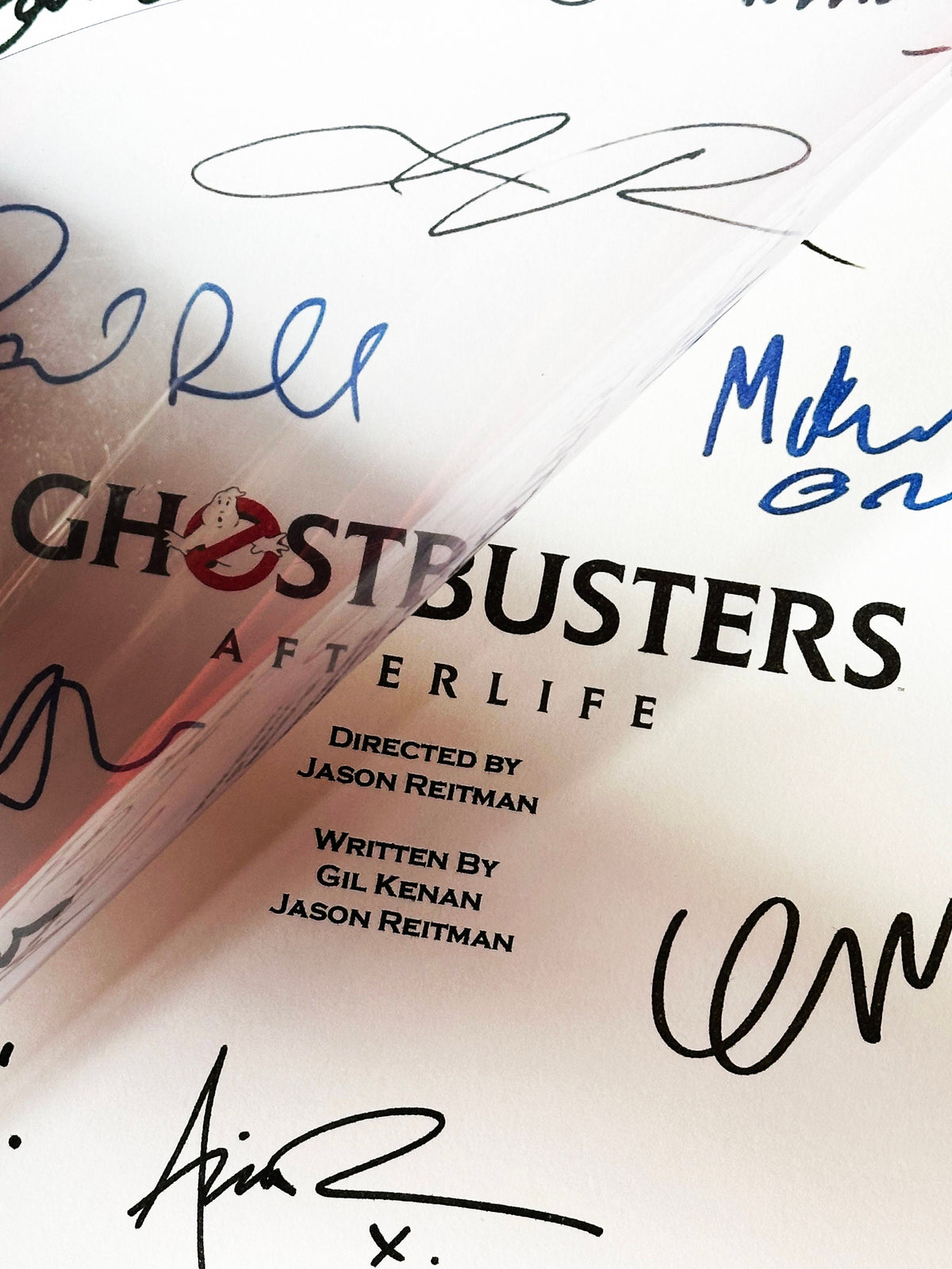 AFTERLIFE Movie Script, With Printed Cast Signatures, Autographs