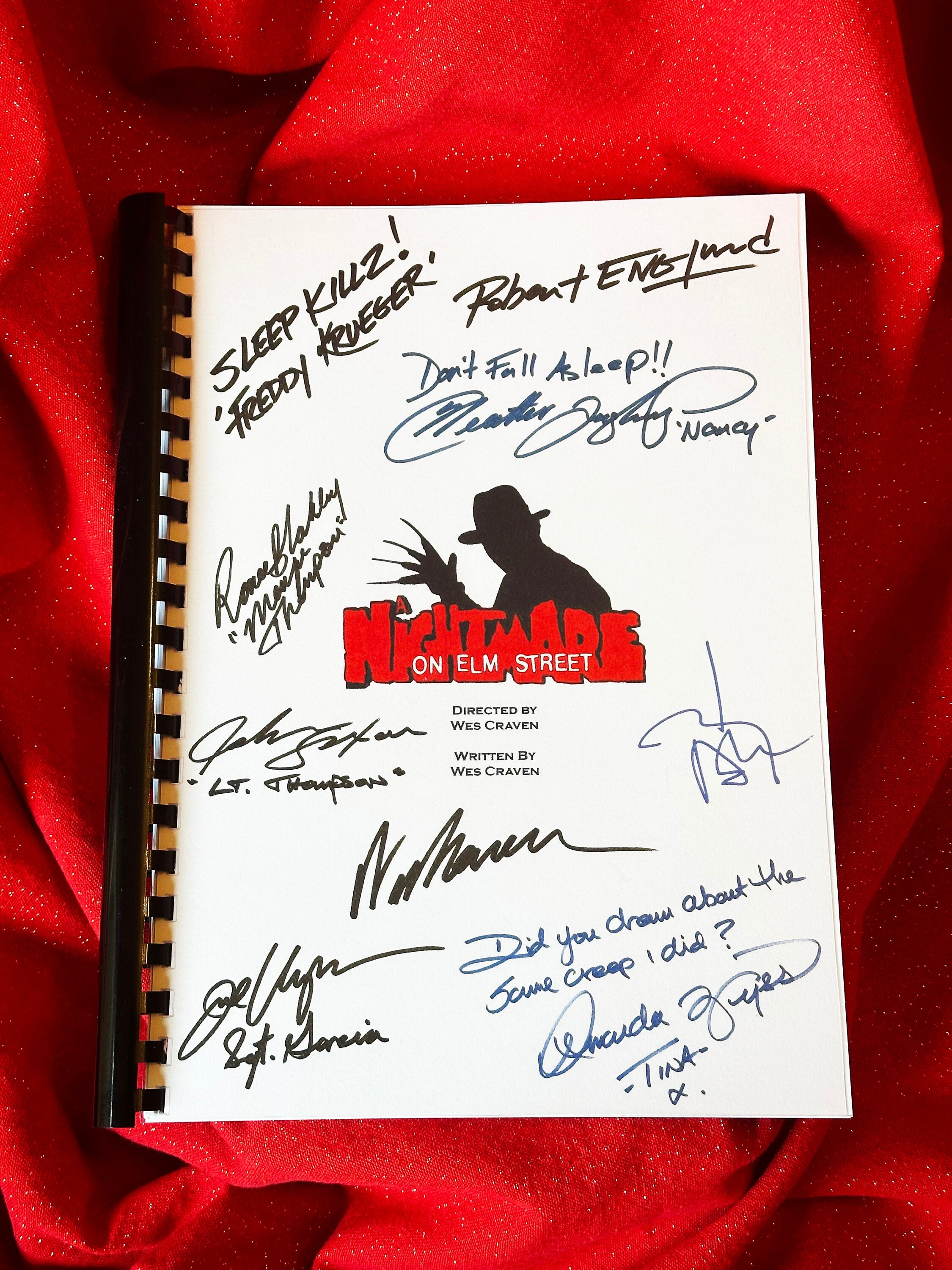 A NIGHTMARE On ELM STREET Movie Script, Birthday Gift, Movie Gift, Fil ...