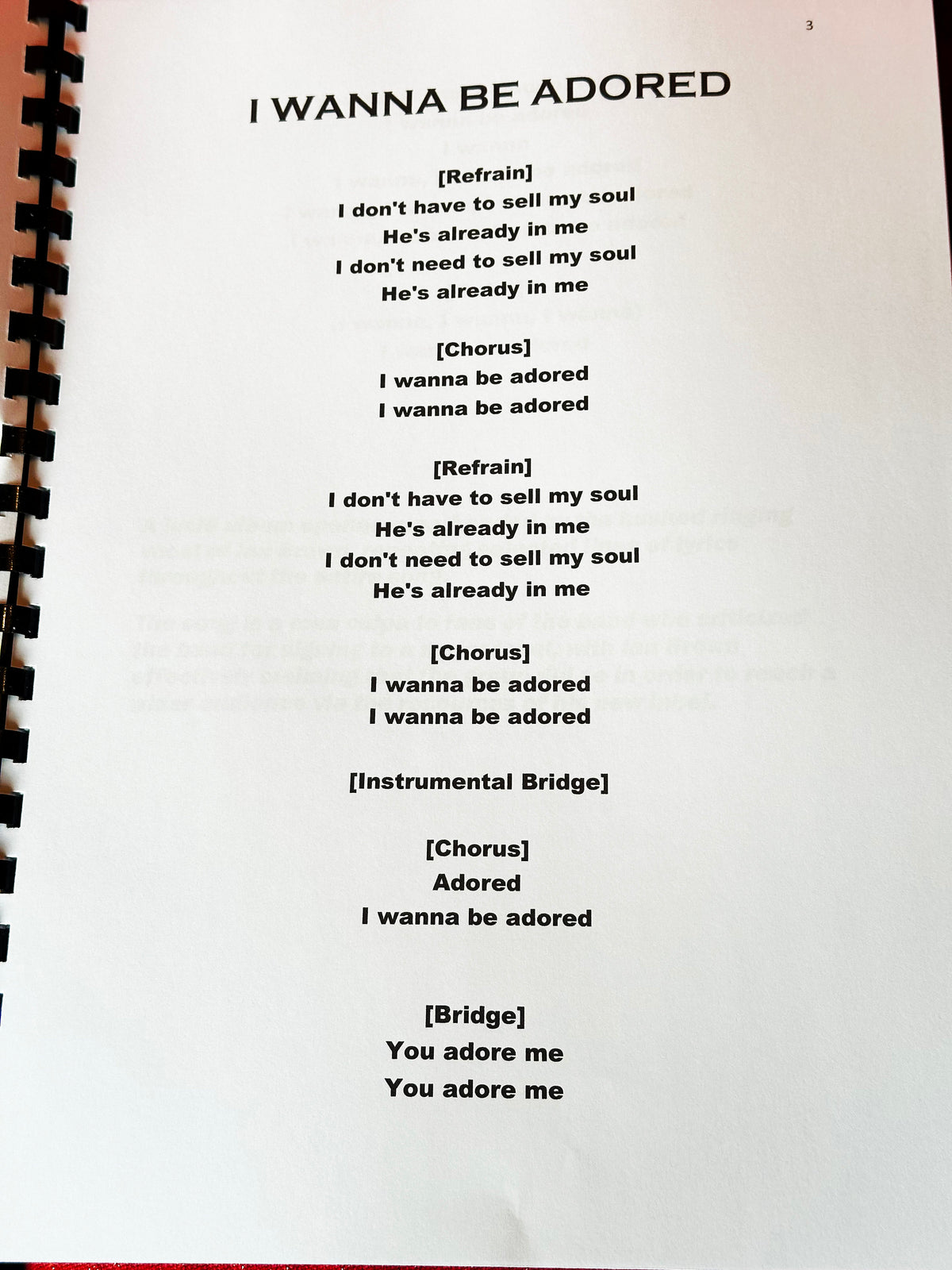 ROSES Lyric Book, With Printed Cast Signatures, Autographs