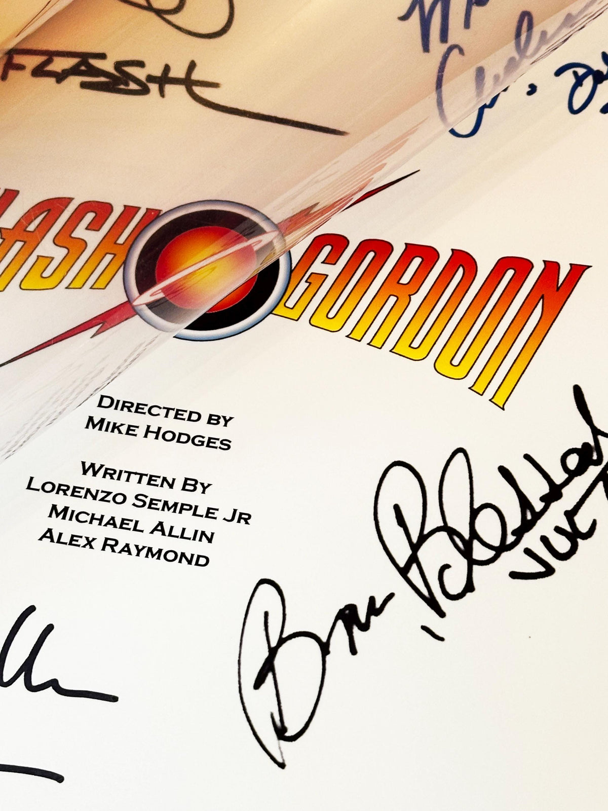 FLASH, GORDON Signed Movie Script, With Printed Cast Signatures, Autographs