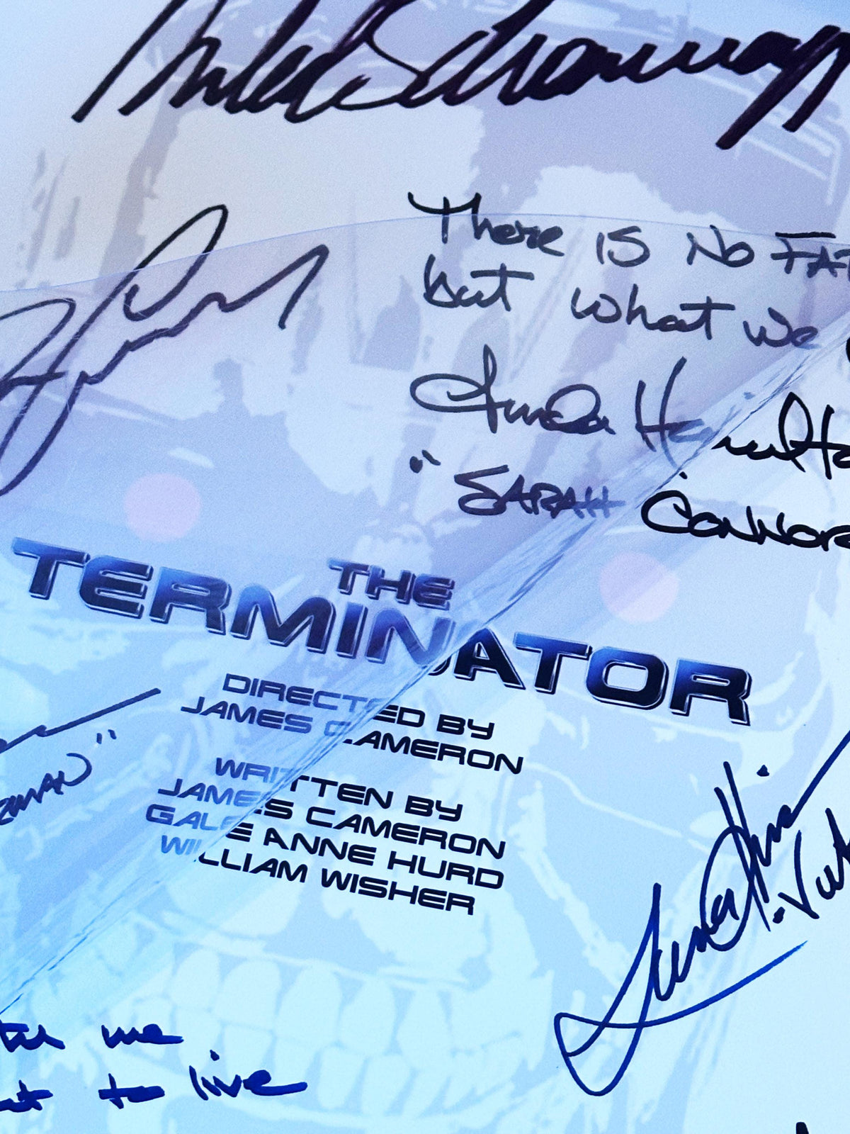 TERMINATOR Movie Script, With Printed Cast Signatures, Autographs