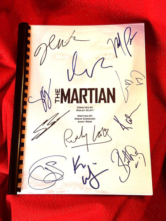 THE MARTIAN Signed Movie Script