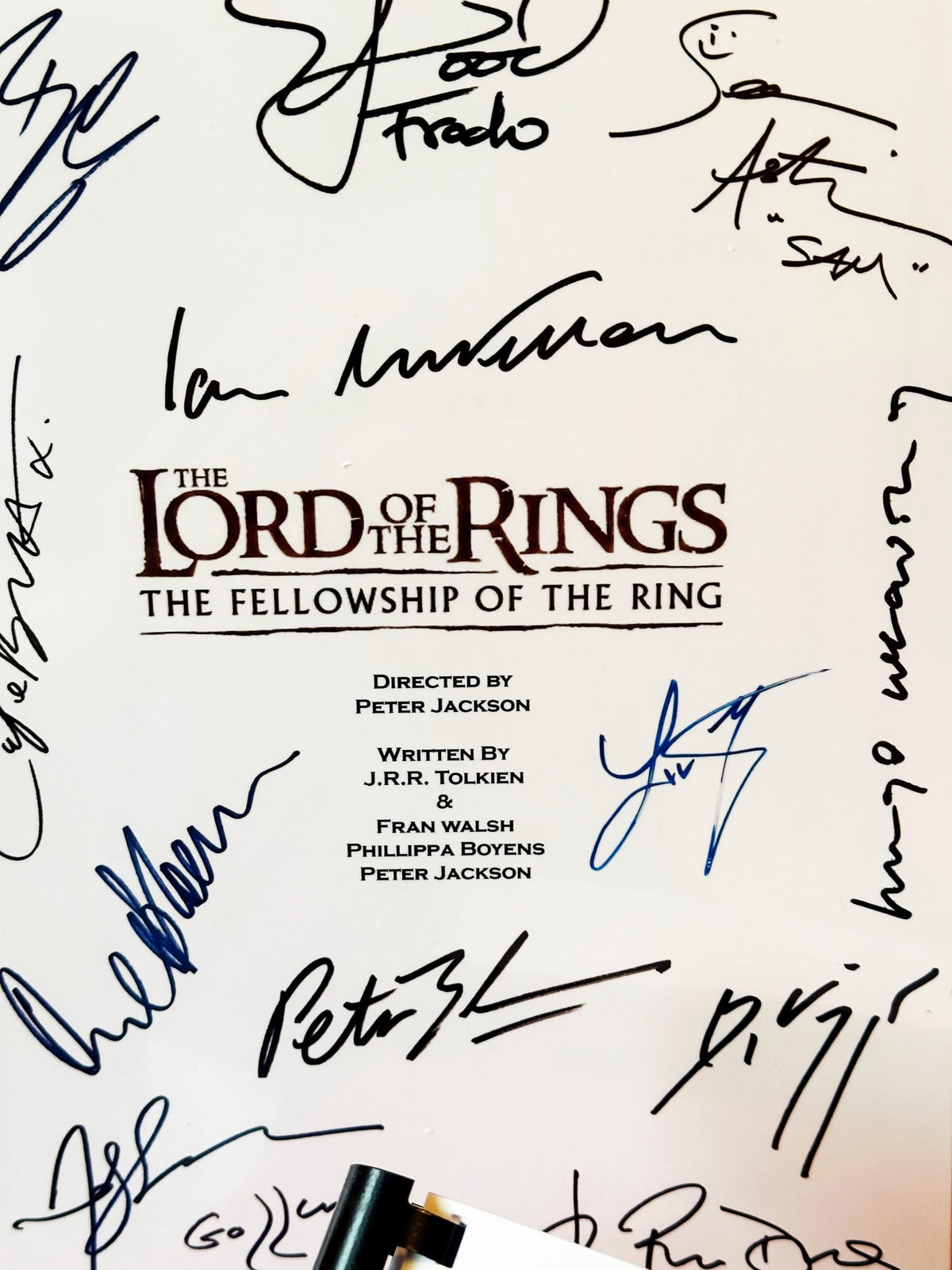 Lord, Rings, Script Collection, ALL 3 Trilogy Scripts, With Printed Cast Signatures, Autographs