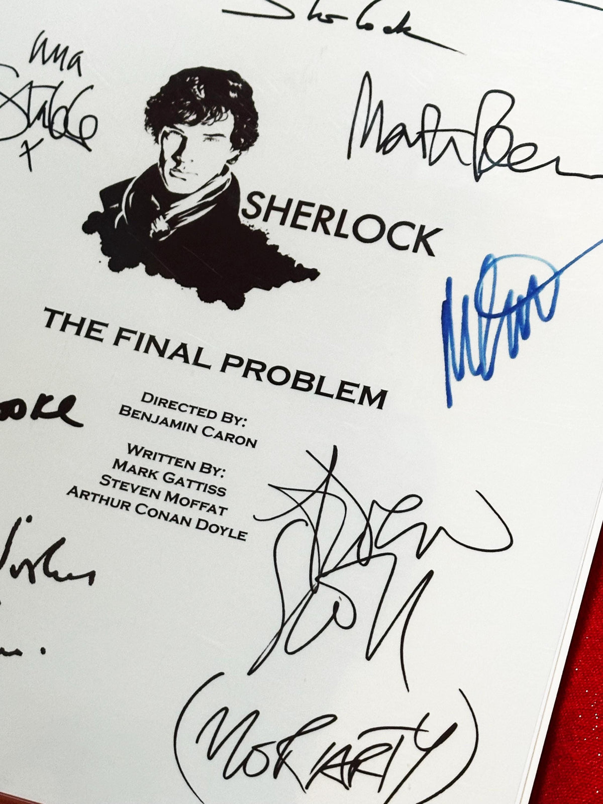 SHERLOCK The Final Problem Script, With Printed Cast Signatures, Autographs