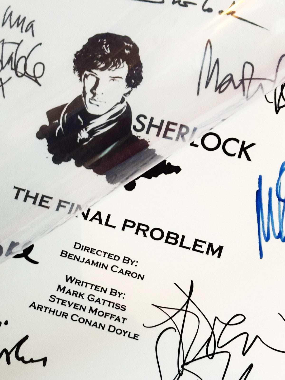 SHERLOCK The Final Problem Script, With Printed Cast Signatures, Autographs