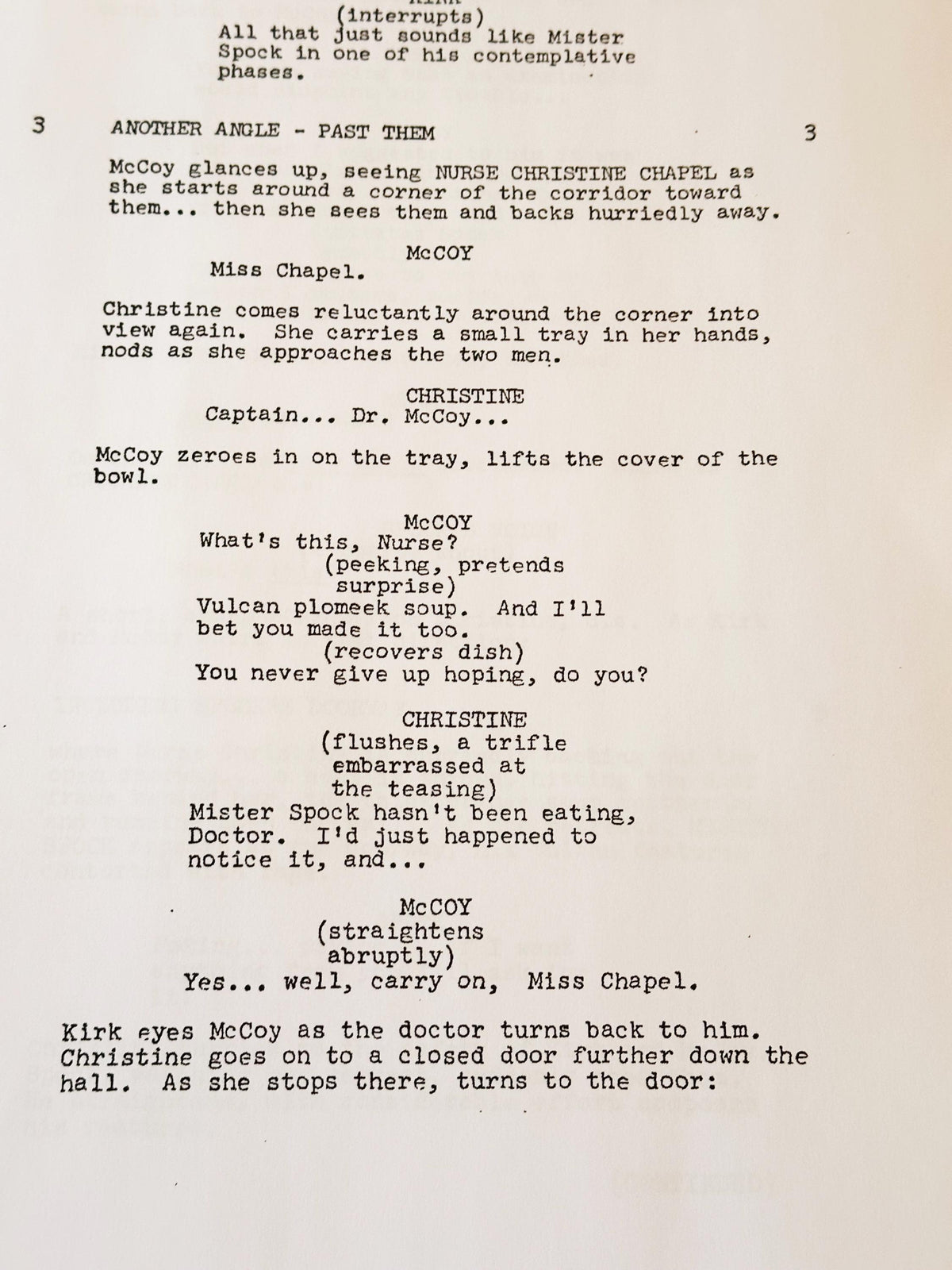 TREK, Original Series Script, AMOK TIME, With Printed Cast Signatures, Autographs