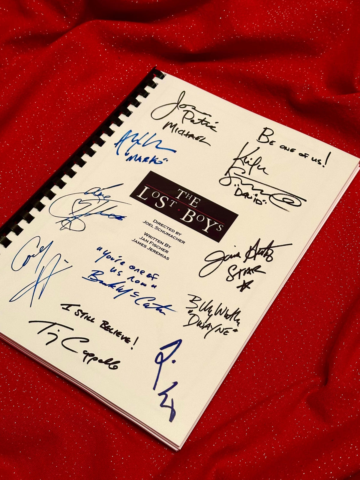 LOST, BOYS Movie Script, With Printed Cast Signatures, Autographs