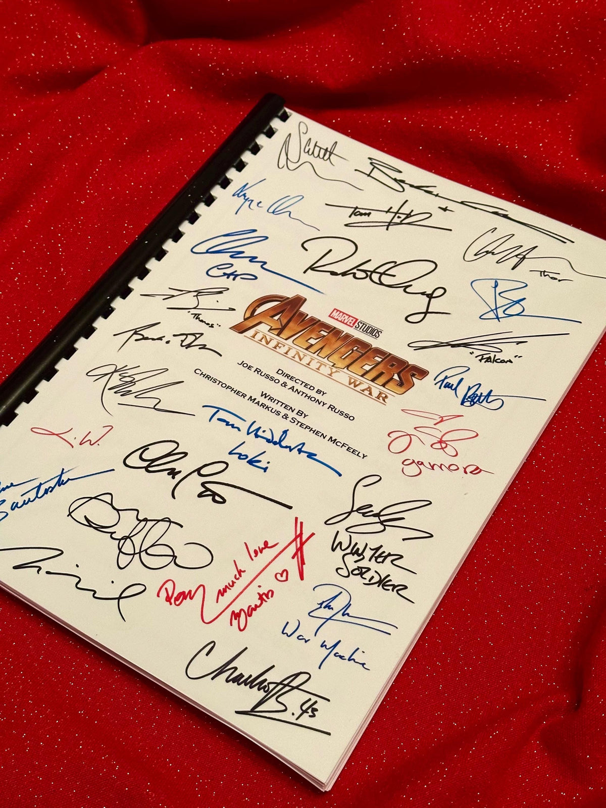 INFINITY Signed Movie Script, TRANSCRIPT, With Printed Cast Signatures, Autographs