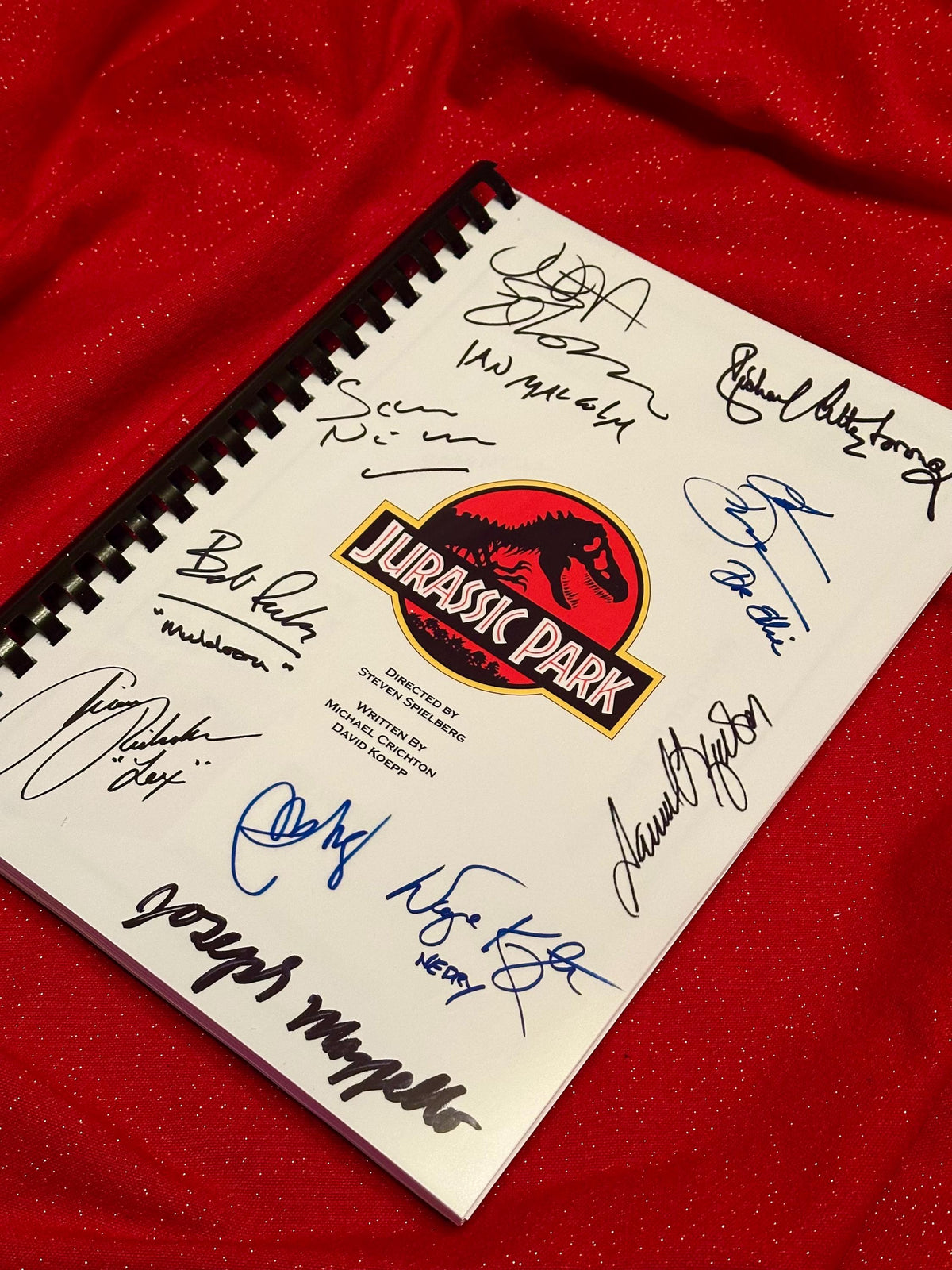 J, PARK Movie Script, With Printed Cast Signatures, Autographs