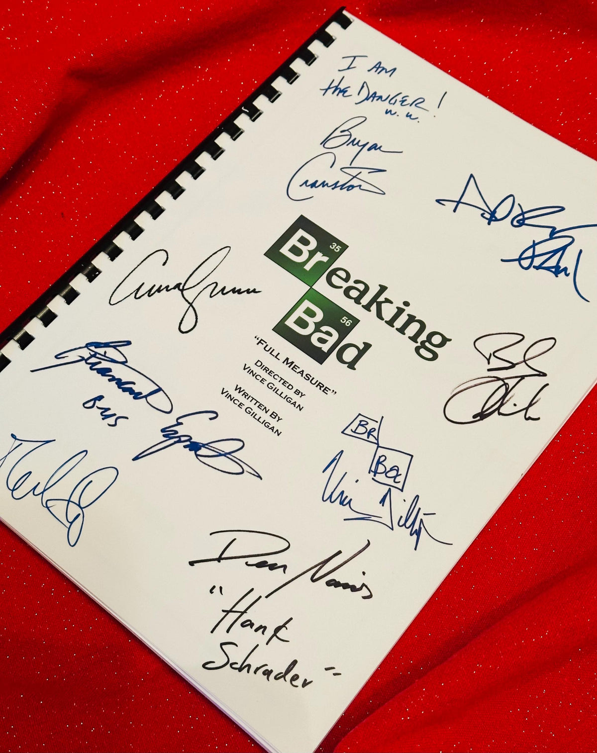 BREAK BAD Script, Movie Present, With Printed Cast Signatures, Autographs