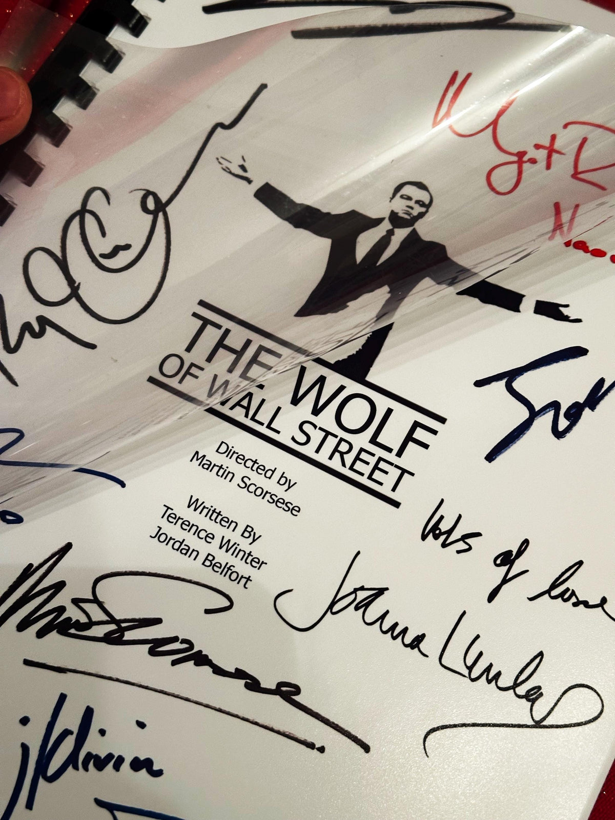 WOLF, WALL STREET, Movie Script, With Printed Cast Signatures, Autographs