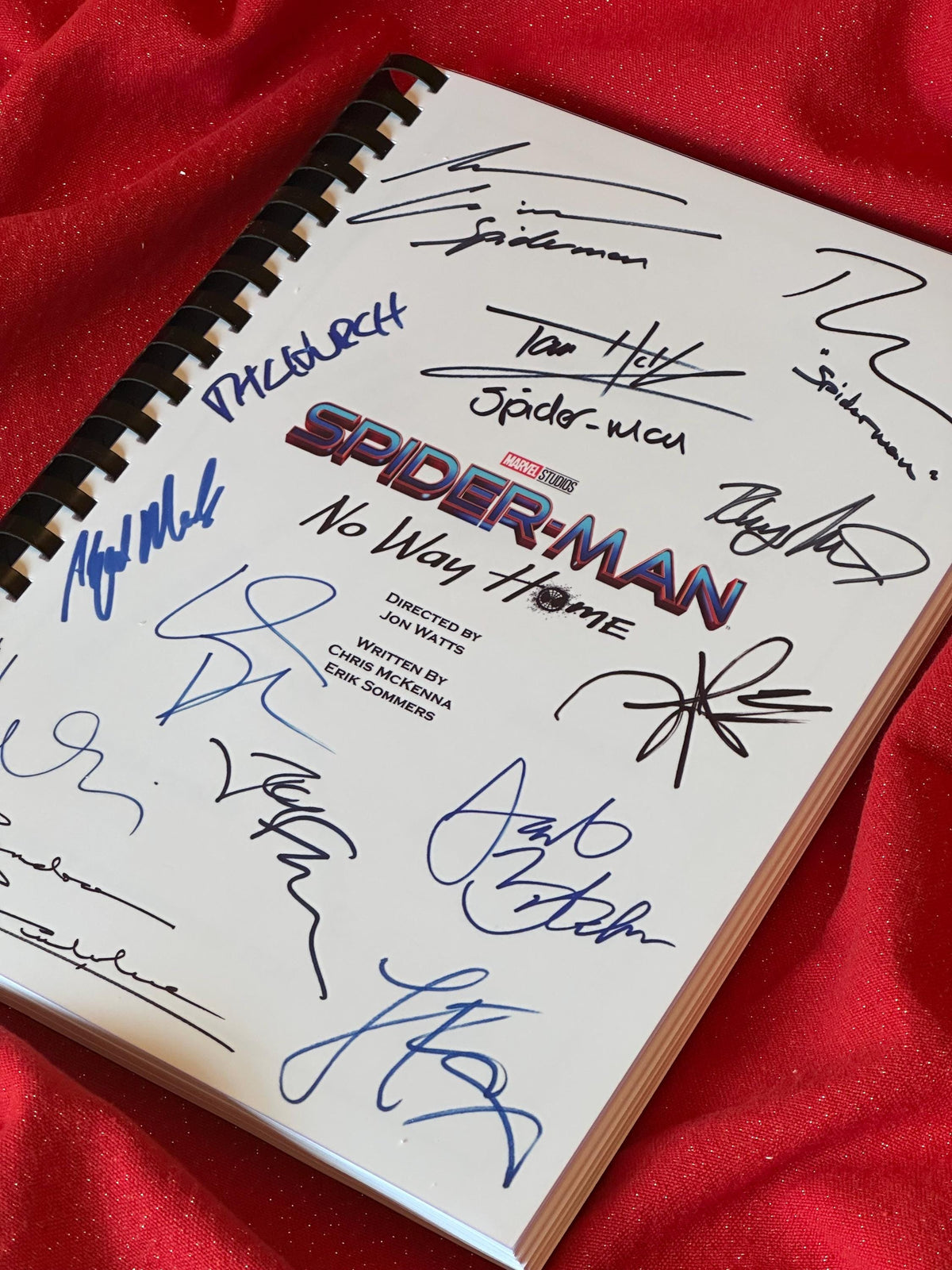No Way Home Signed Movie Script, With Printed Cast Signatures, Autographs