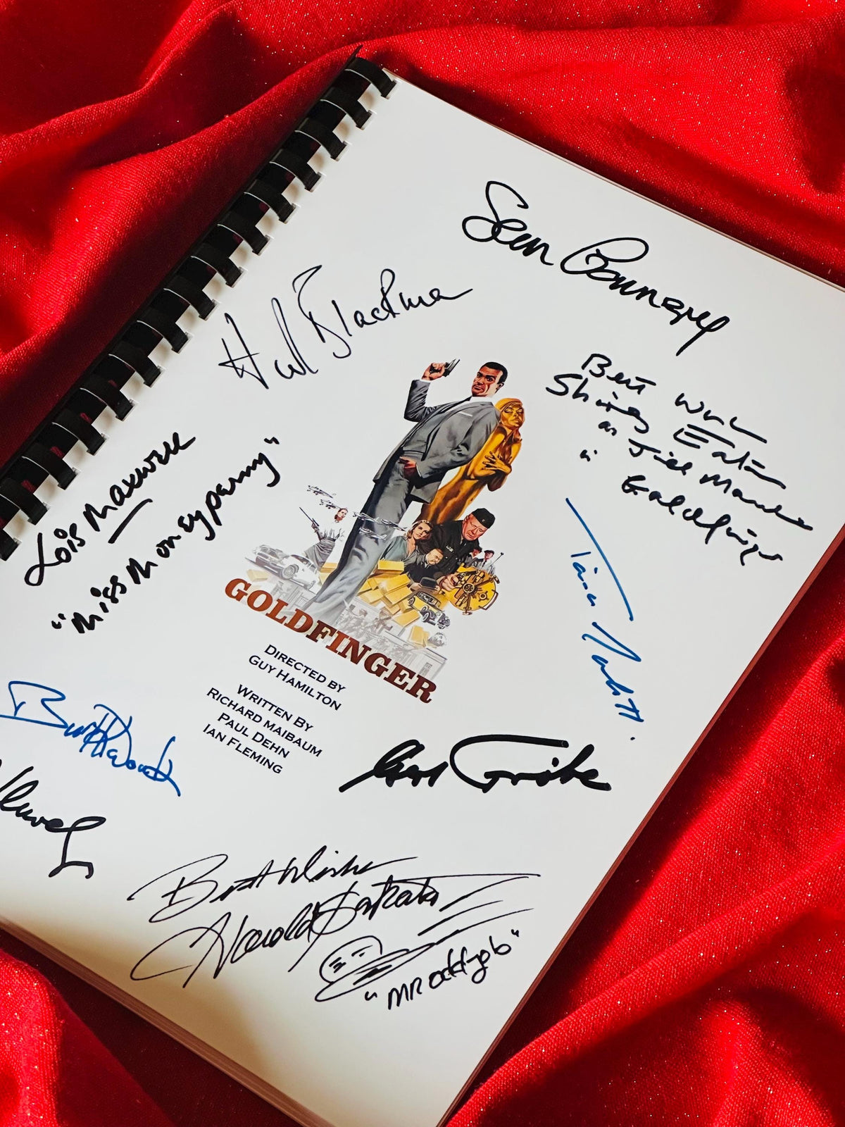 GOLD, FINGER Movie Script, With Printed Cast Signatures, Autographs