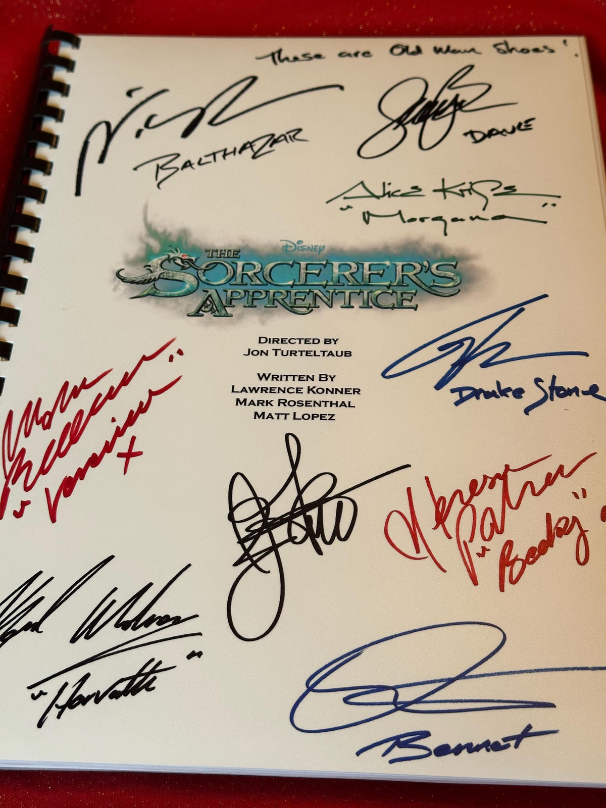 SORCERER'S, Movie Script, With Printed Cast Signatures, Autographs