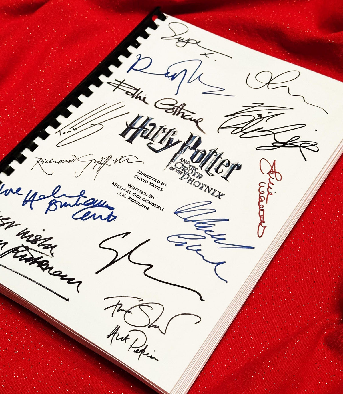 ORDER, PHOENIX, Movie Script, With Printed Cast Signatures, Autographs