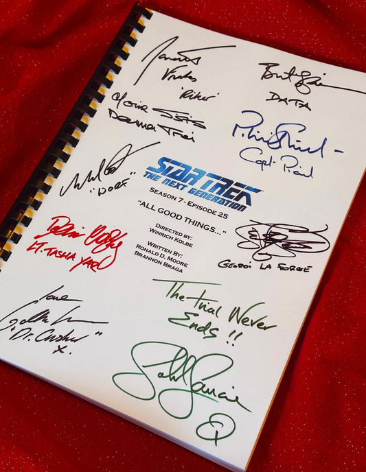 STAR TREK NEXT GENERATION ALL GOOD THINGS Script