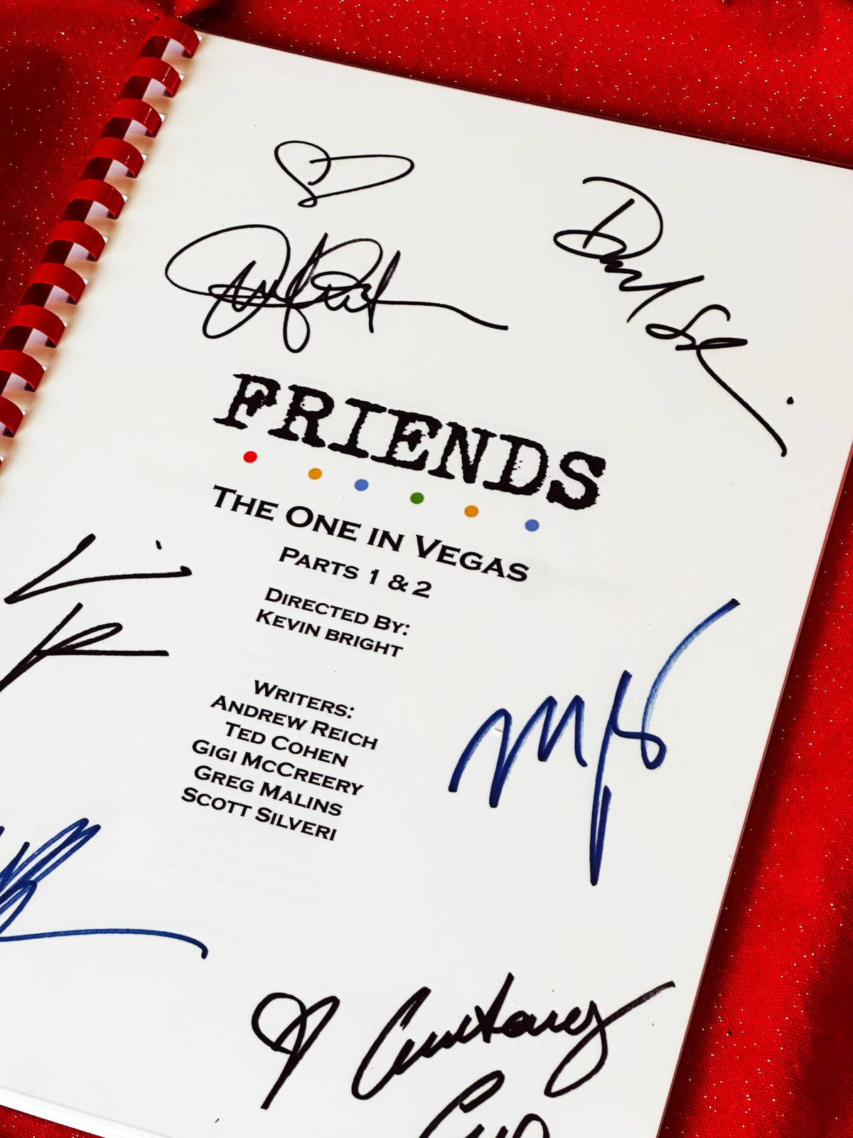 The One in Vegas, Script, With Printed Cast Signatures, Autographs